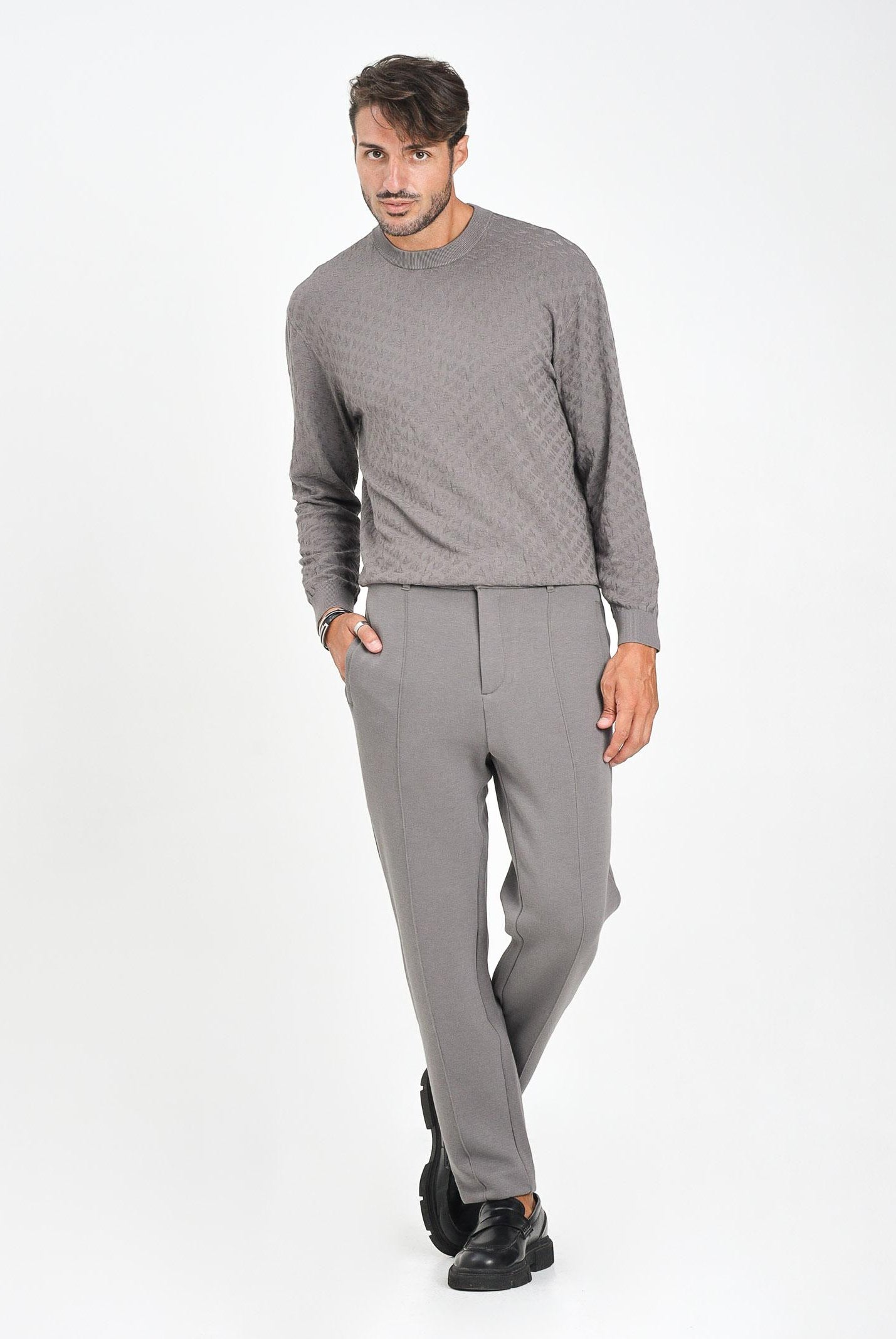 ARMANI EXCHANGE Pantalone grigio chiaro da uomo XM001018AF16222 U8092 ARMANI EXCHANGE