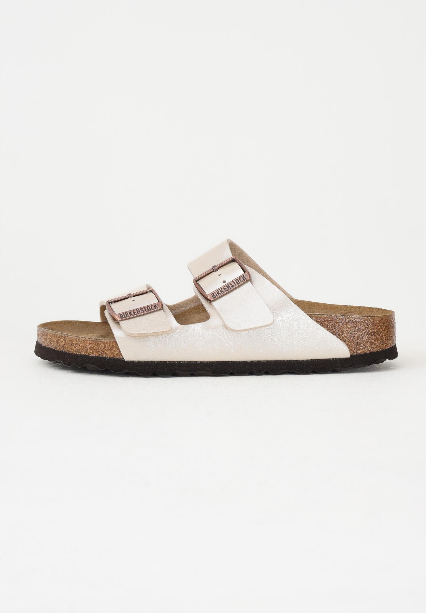 BIRKENSTOCK Ciabatte Arizona Birko-Flor bianco perla da donna 1009921 . BIRKENSTOCK