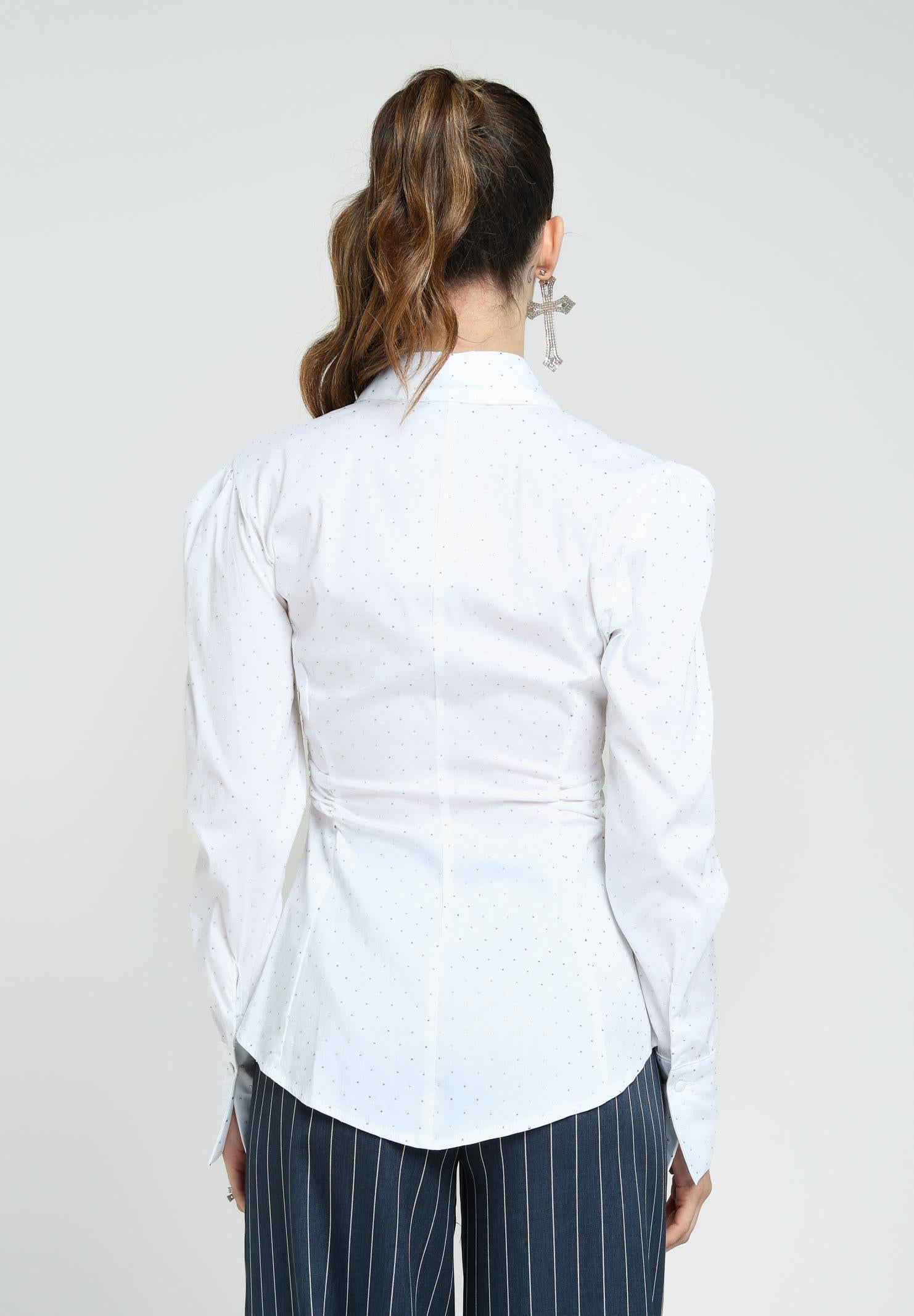 SANTAS Camicia a manica lunga CRèME BRULèE bianca da donna PV2506 BIANCO SANTAS