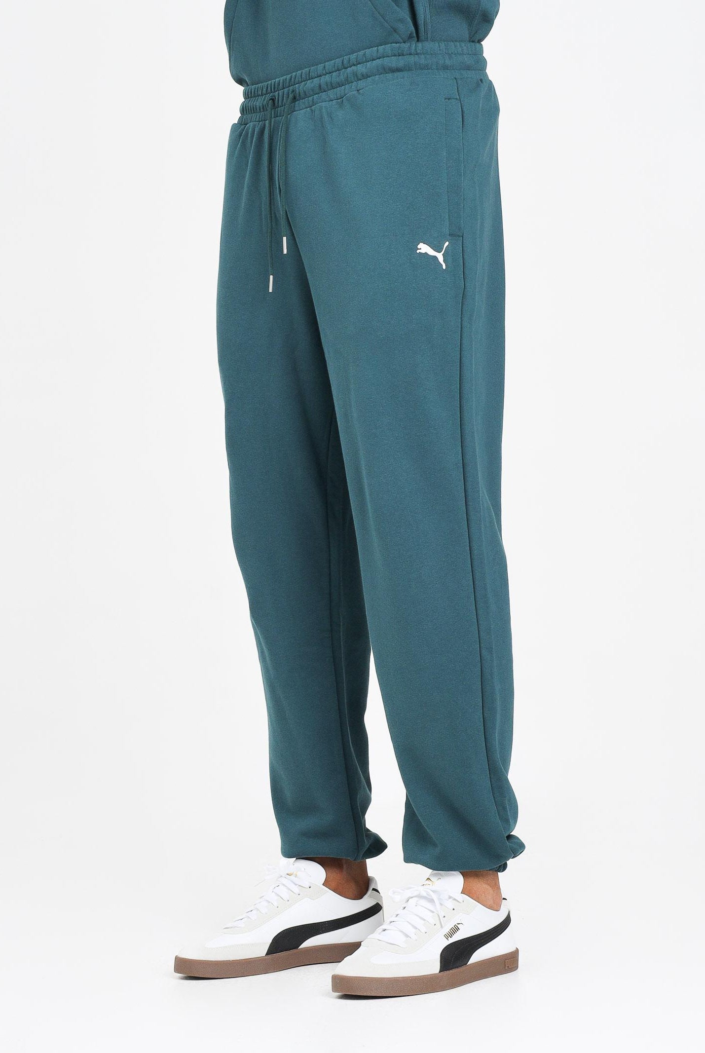 PUMA Pantalone sportivo Wardrobe Essentials verde petrolio da uomo 631535 75 PUMA