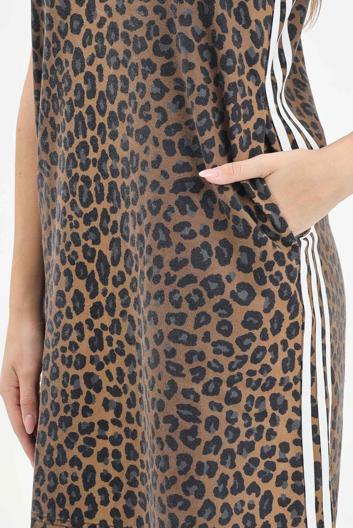 ADIDAS ORIGINALS Abito corto Leopard beige da donna KA2677 ADIDAS ORIGINALS