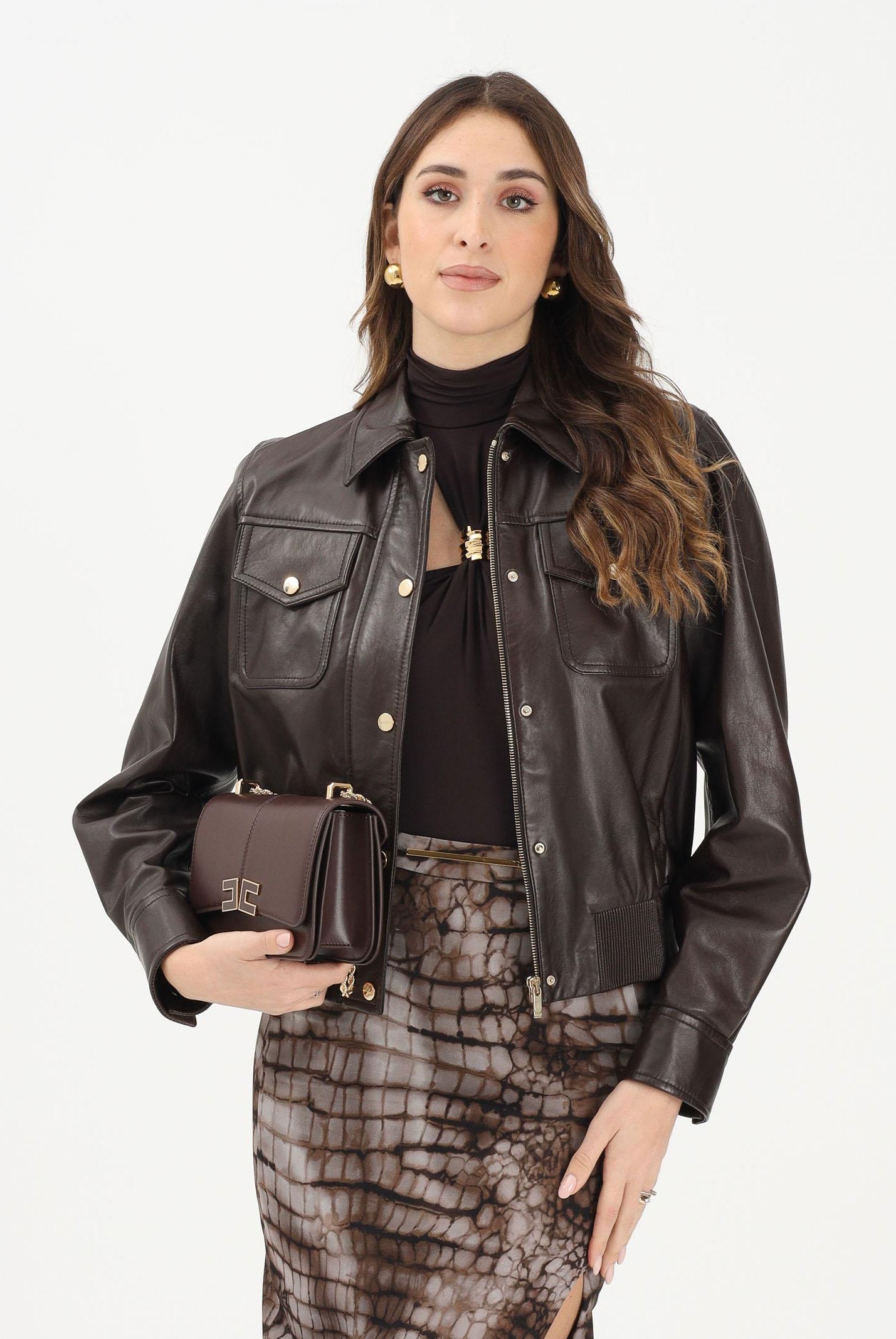 MAX MARA Giubbotto in pelle MSTBIADA marrone da donna 2616441011600 002 MAX MARA