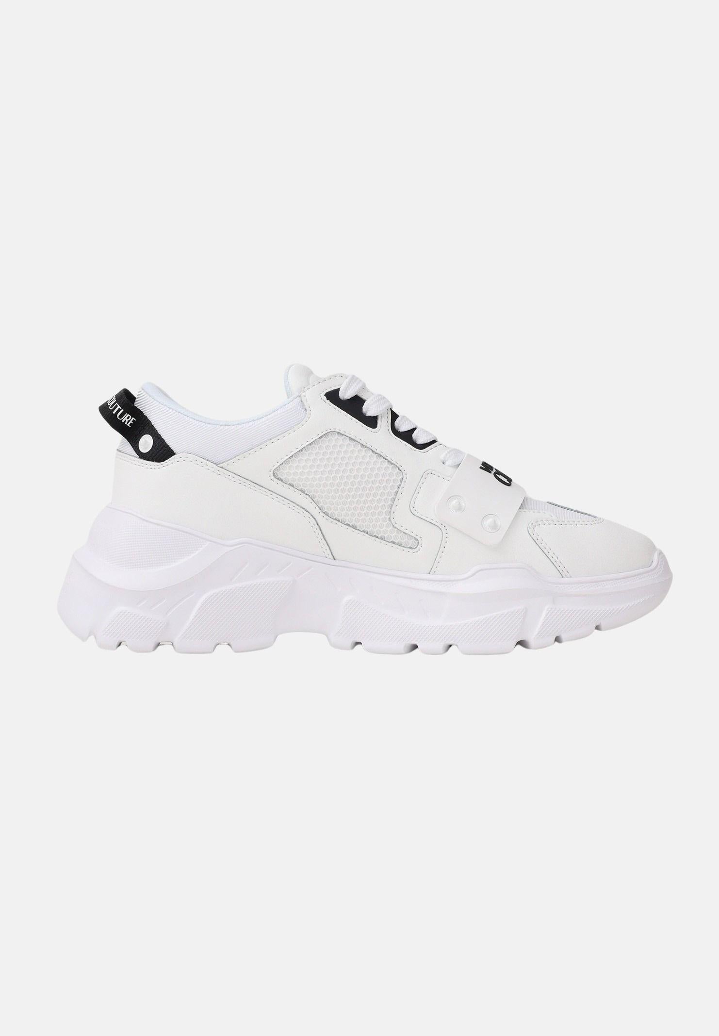 VERSACE JEANS COUTURE Sneakers bianche da uomo con logo 80YA3SC4ZSE20 003 VERSACE JEANS COUTURE
