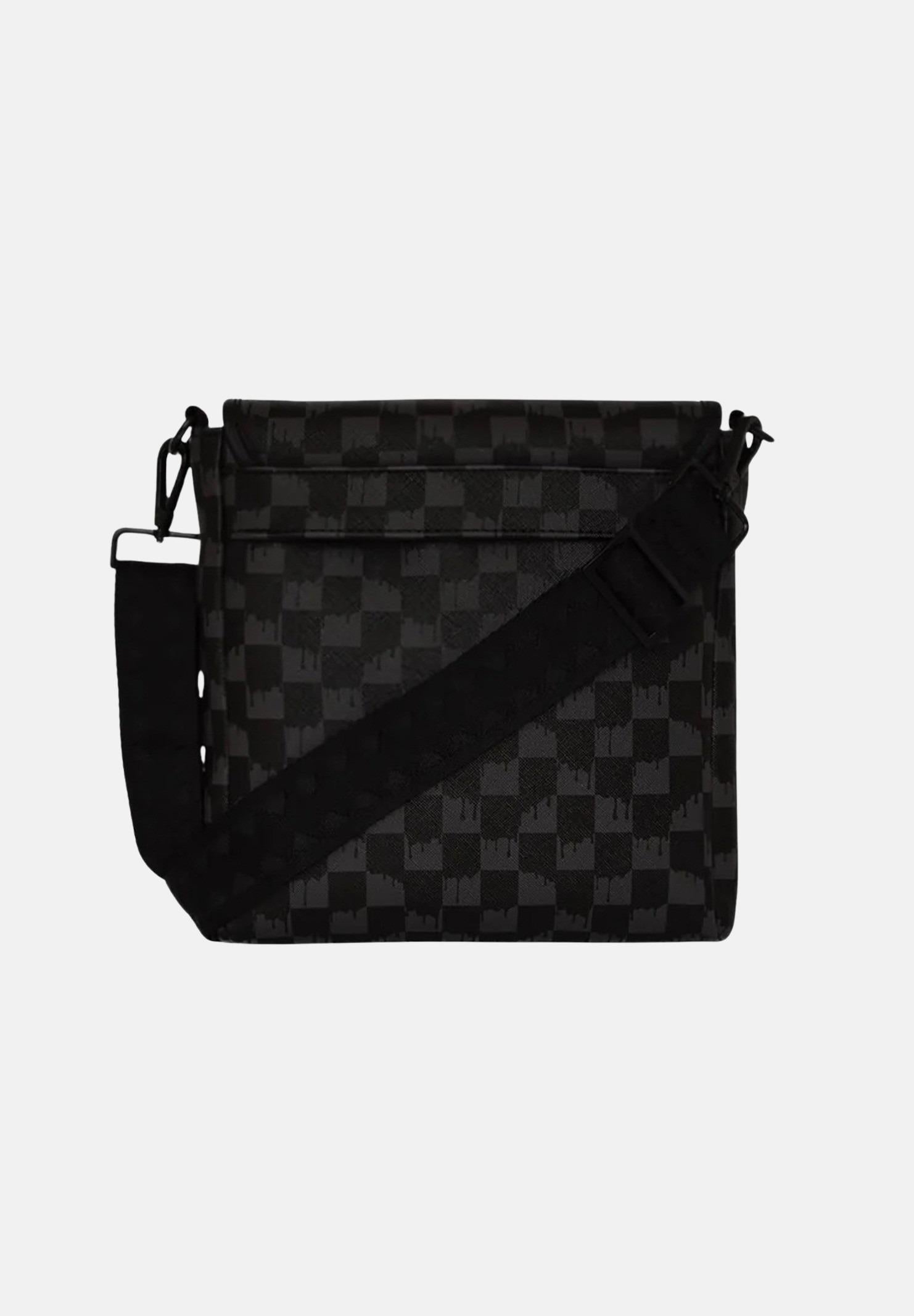 SPRAYGROUND Borsello Dripping Sharks In Paris nero da uomo 910B7962NSZ SPRAYGROUND