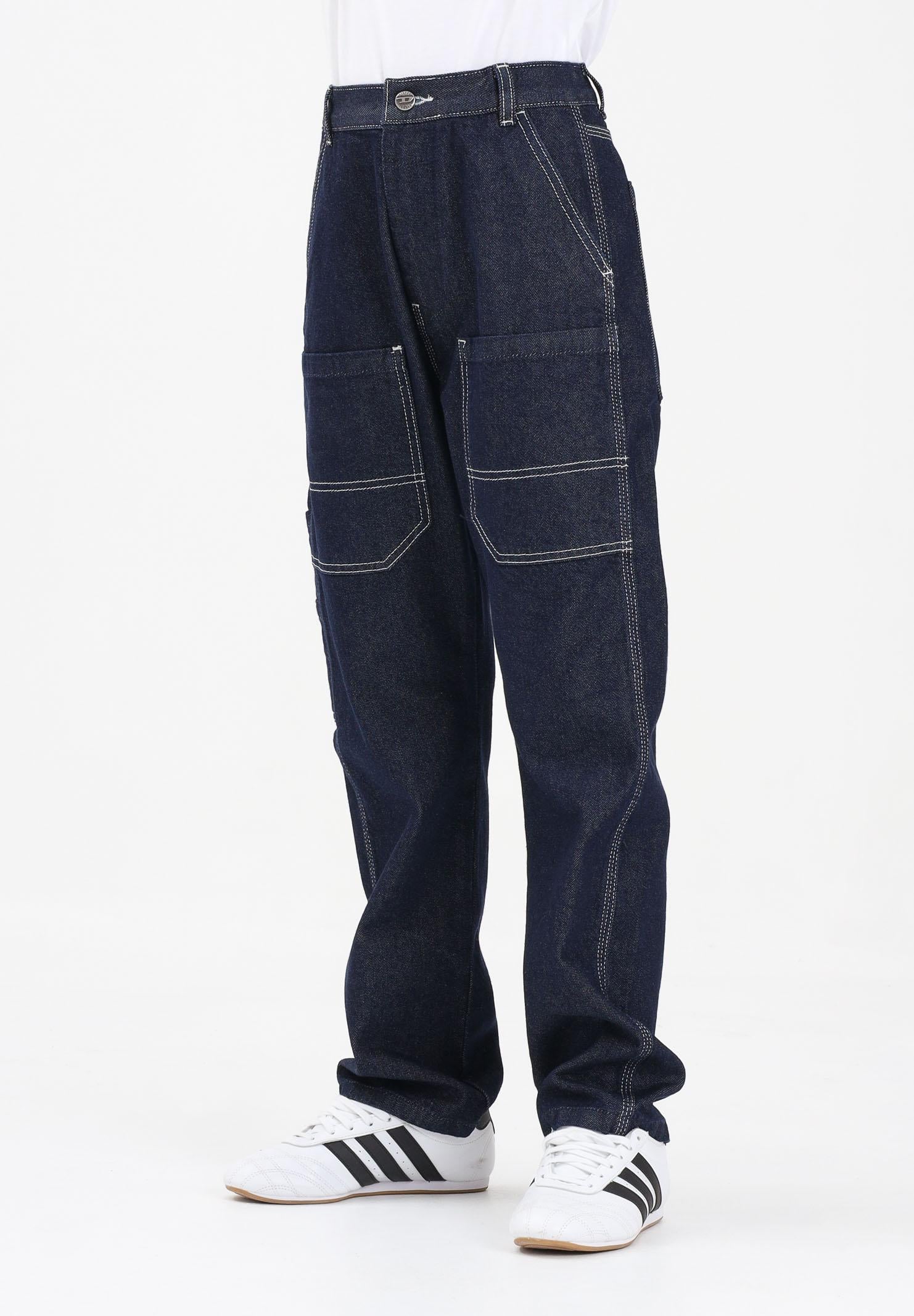 DIESEL Jeans D-Berr in denim scuro per donna, ragazzi e bambini J02330KXBRN K01 DIESEL