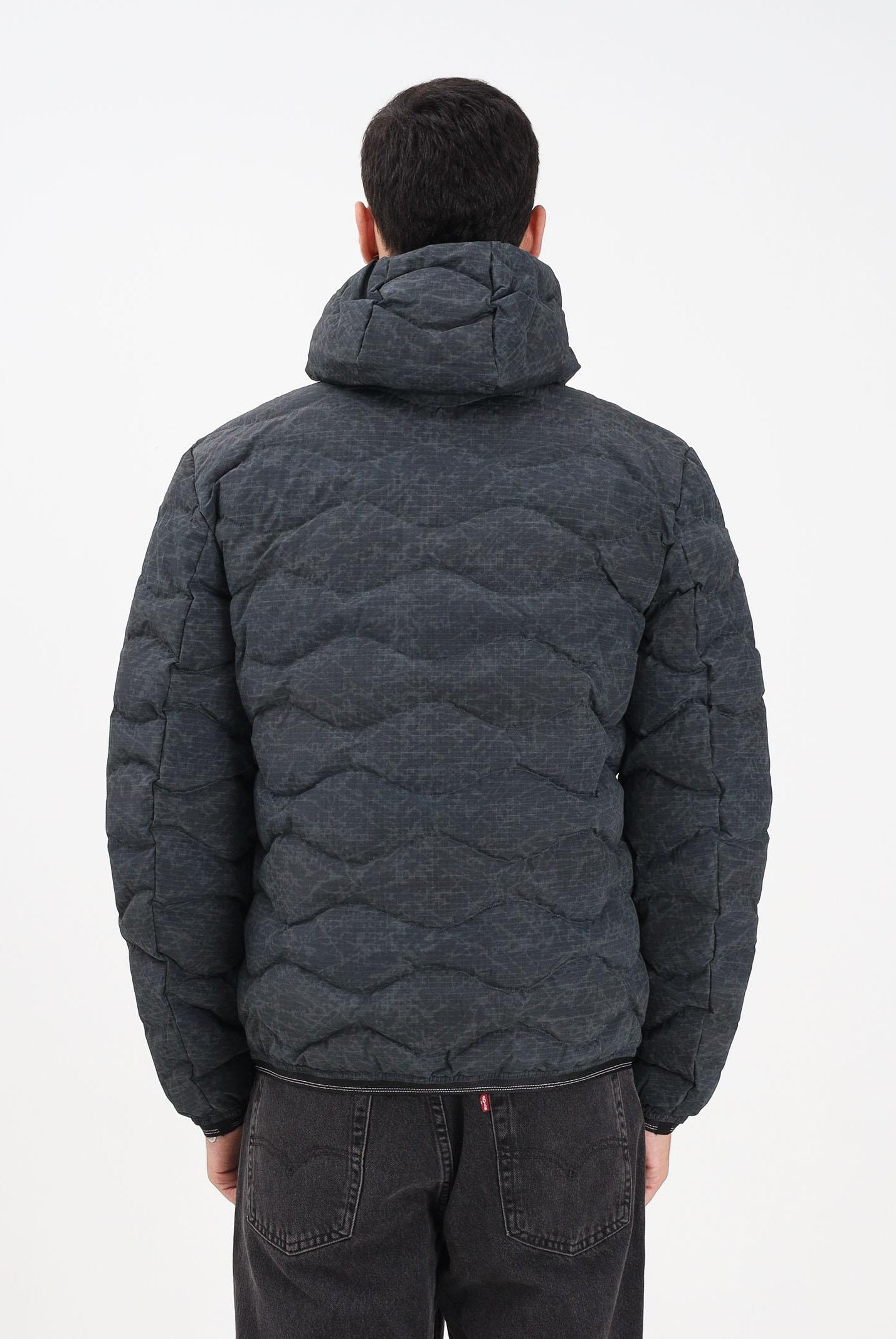 BLAUER Piumino WAX AD ONDE WAVE nero da uomo 25WBLUC03074-007314 999 BLAUER