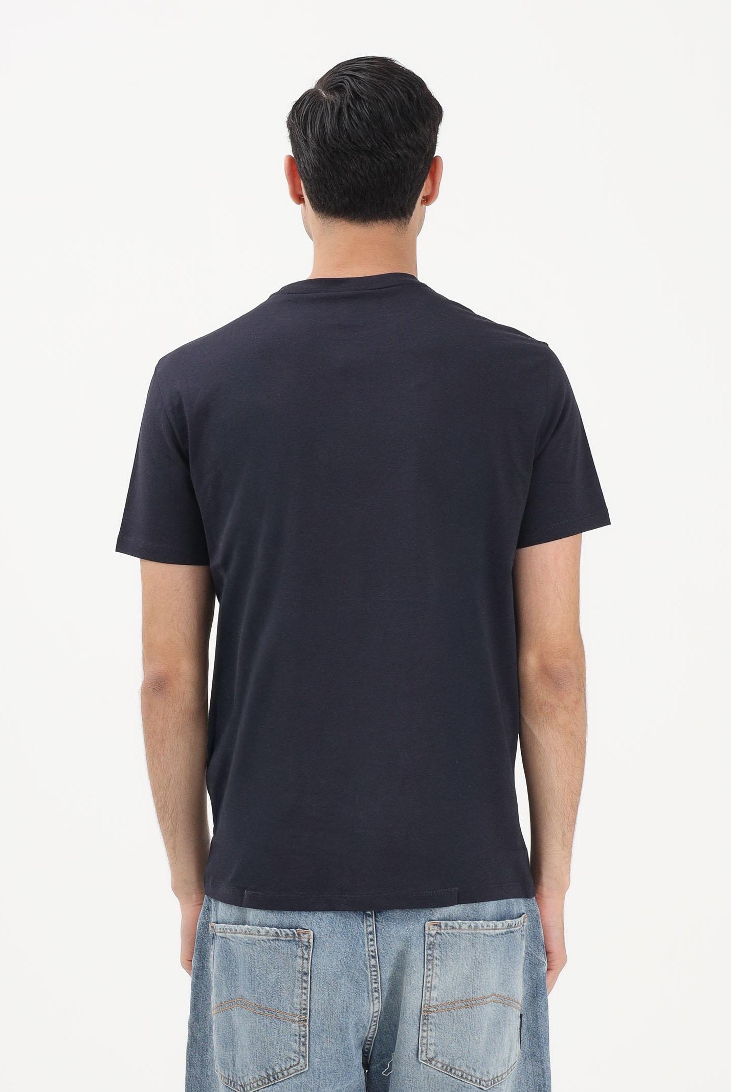 ARMANI EXCHANGE T-shirt a manica corta blu da uomo con stampa XM002472AF10356 UB101 ARMANI EXCHANGE