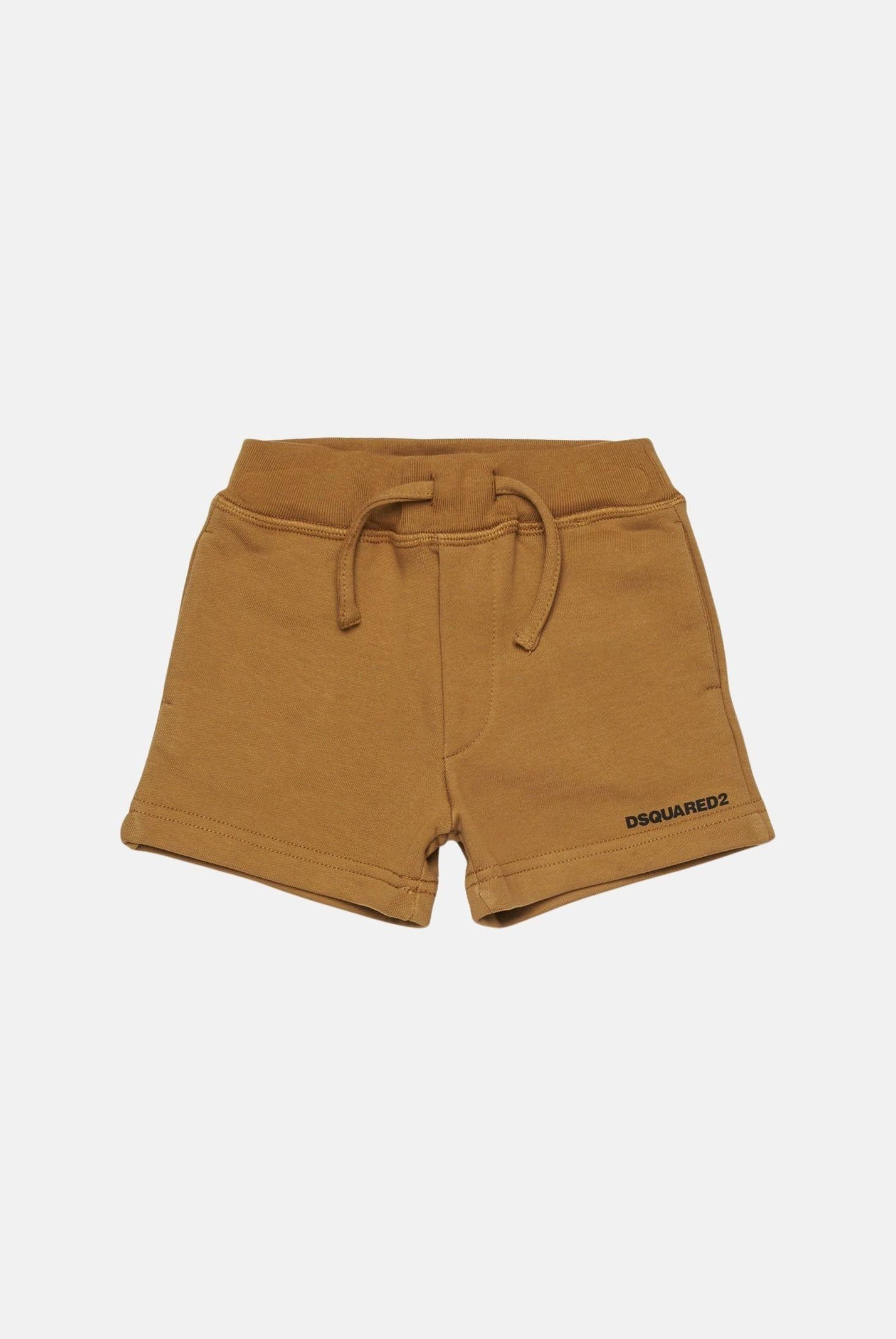DSQUARED2 Shorts sportivo cammello da neonato con logo DQ2871D0094 DQ730 DSQUARED2