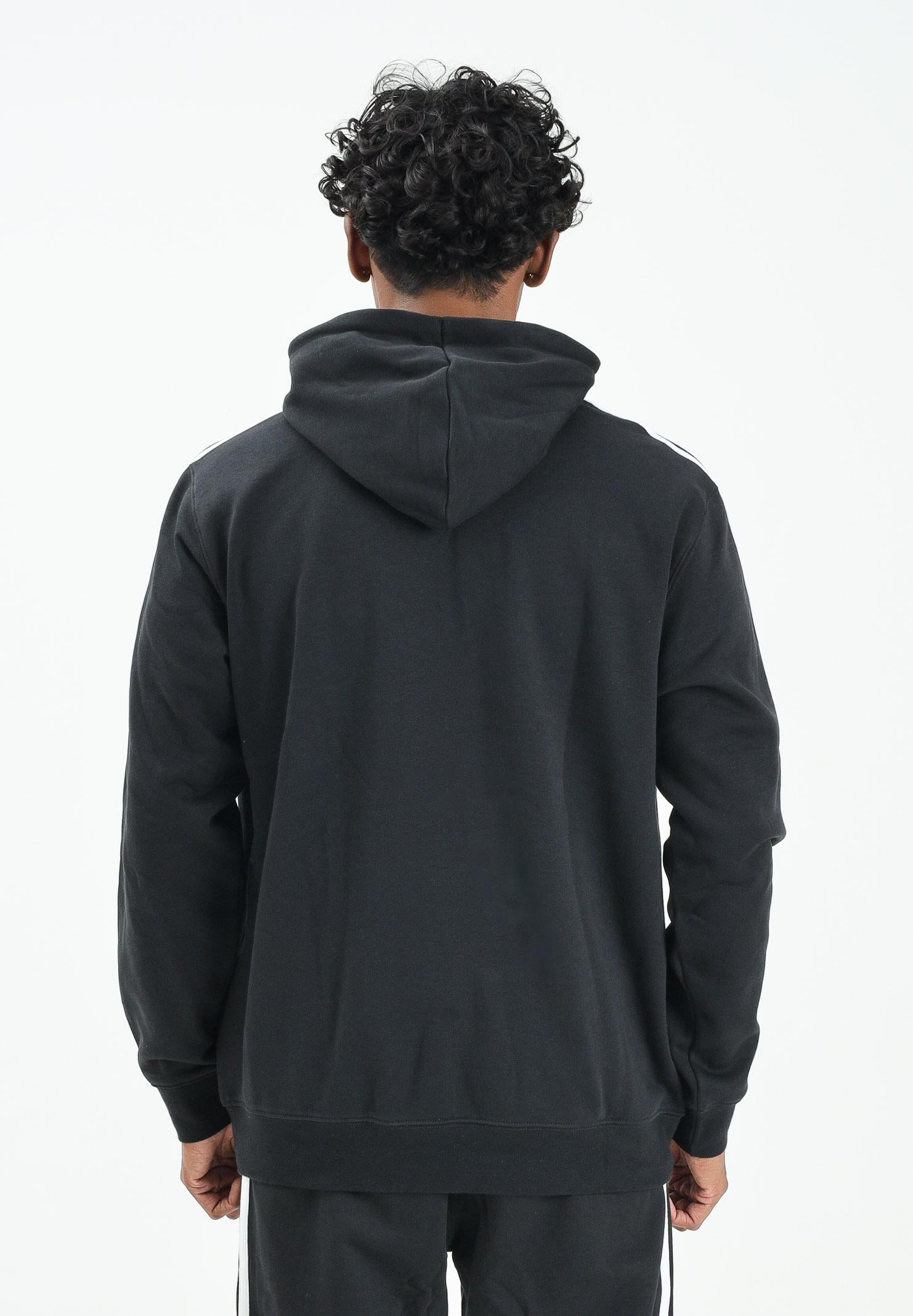 ADIDAS ORIGINALS Felpa con cappuccio Adicolor Classics 3-Stripes nera da uomo IM2088 ADIDAS ORIGINALS