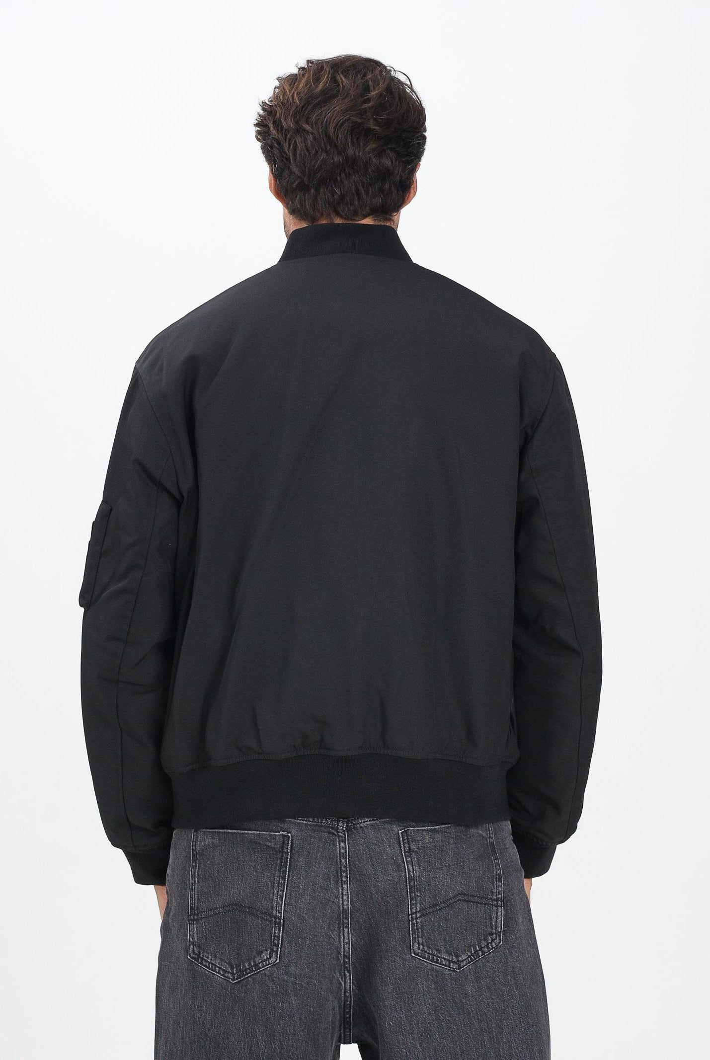 ARMANI EXCHANGE Bomber nero da uomo con logo XM001137AF16672 UC001 ARMANI EXCHANGE