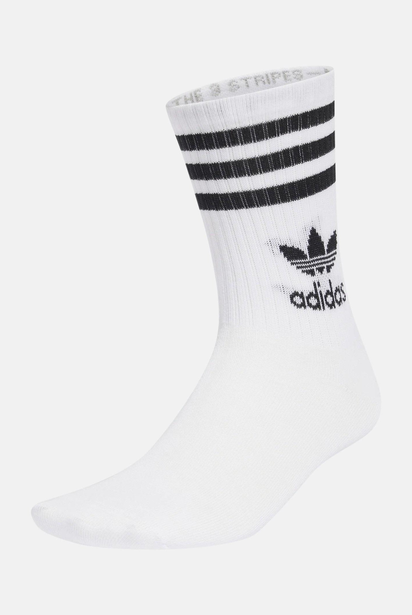 Set da 6 paia di calzini 3-STRIPES CREW bianchi per uomo e donna JE1828 ADIDAS ORIGINALS