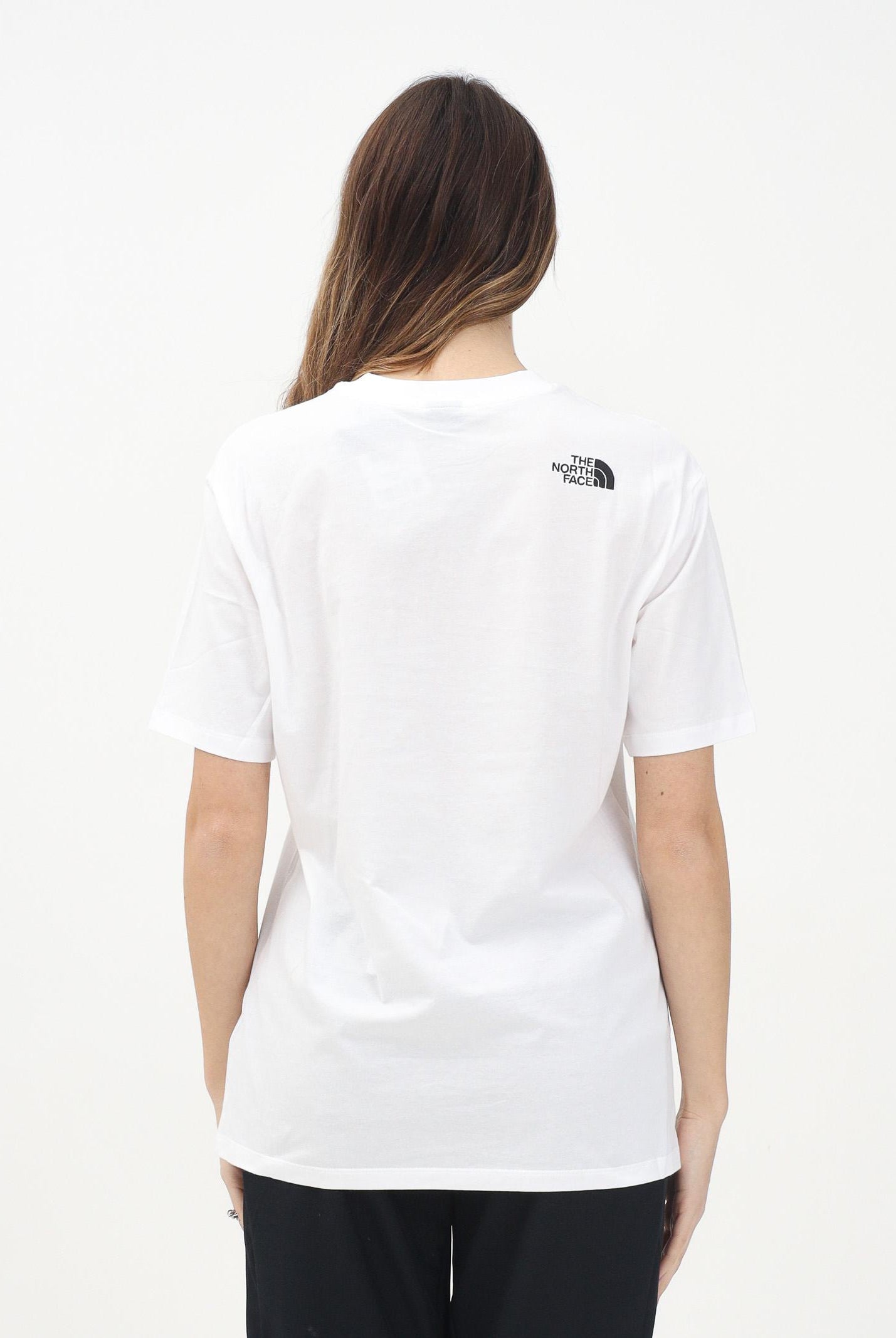THE NORTH FACE T-shirt a manica corta oversize Simple Dome bianca da donna NF0A87NQFN41 THE NORTH FACE
