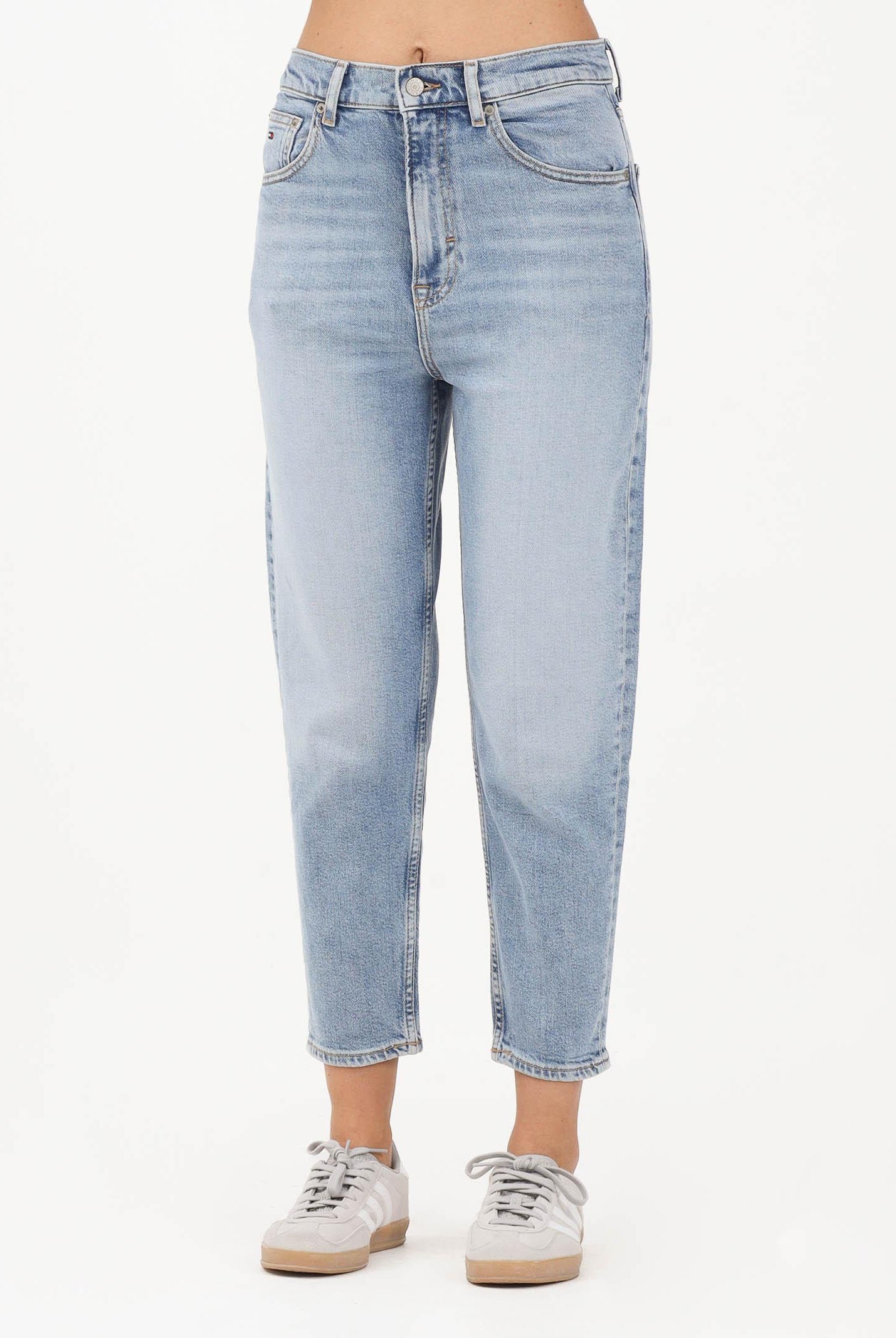 TOMMY JEANS Jeans in denim chiaro da donna mom fit DW0DW20041 1AB TOMMY JEANS