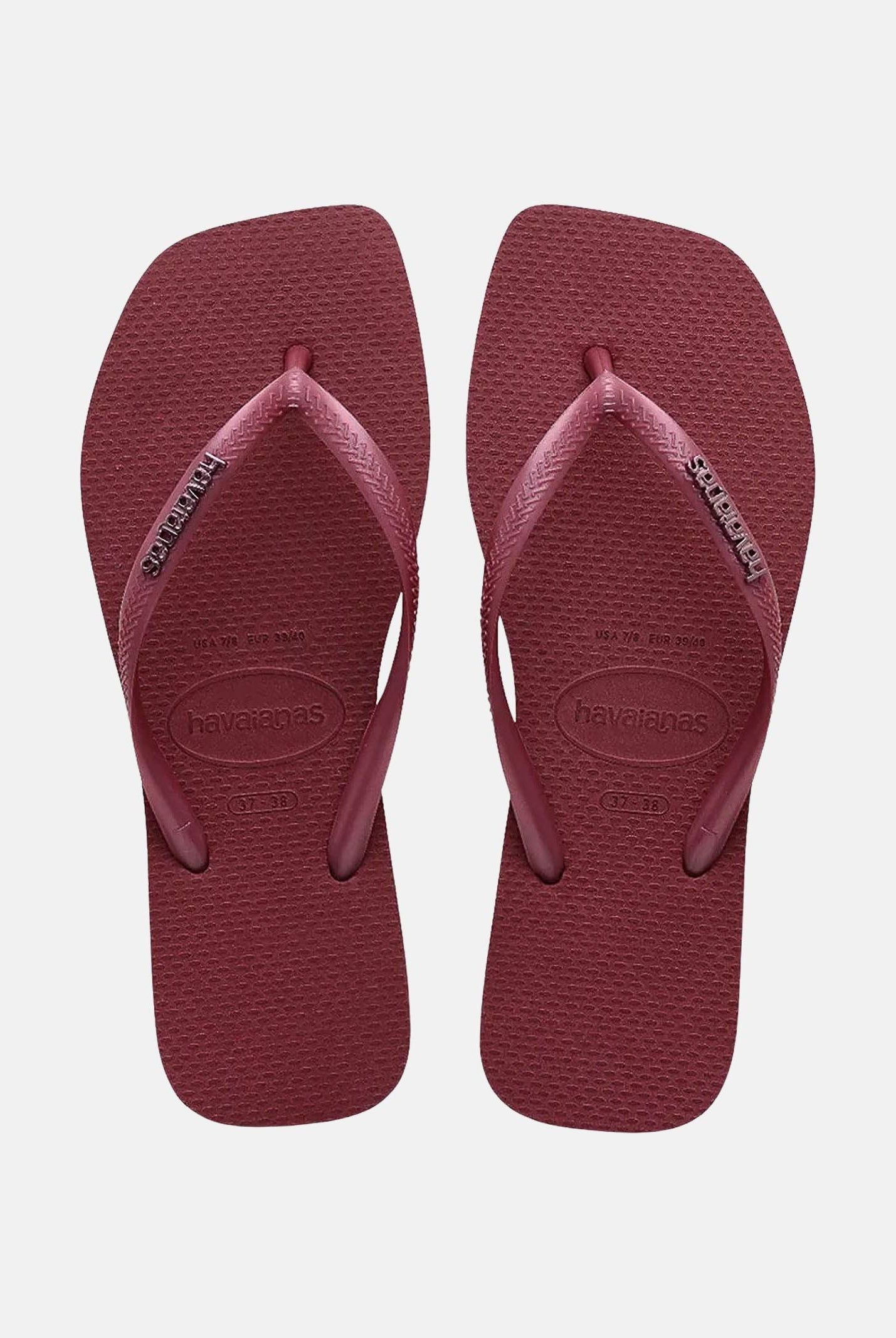 HAVAIANAS Infradito Havaianas Square Logo Metallic bordeaux da donna 4148257 9339 HAVAIANAS