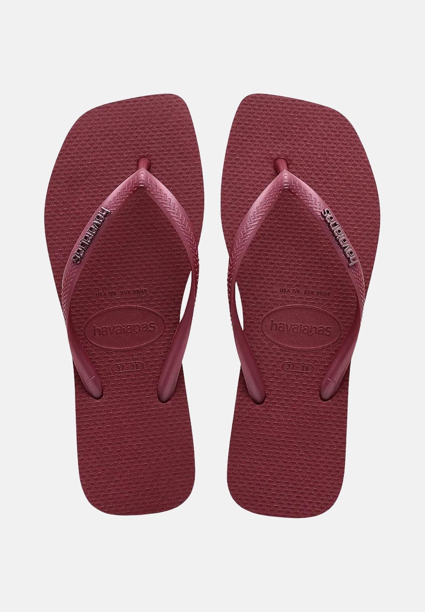 HAVAIANAS Infradito Havaianas Square Logo Metallic bordeaux da donna 4148257 9339 HAVAIANAS