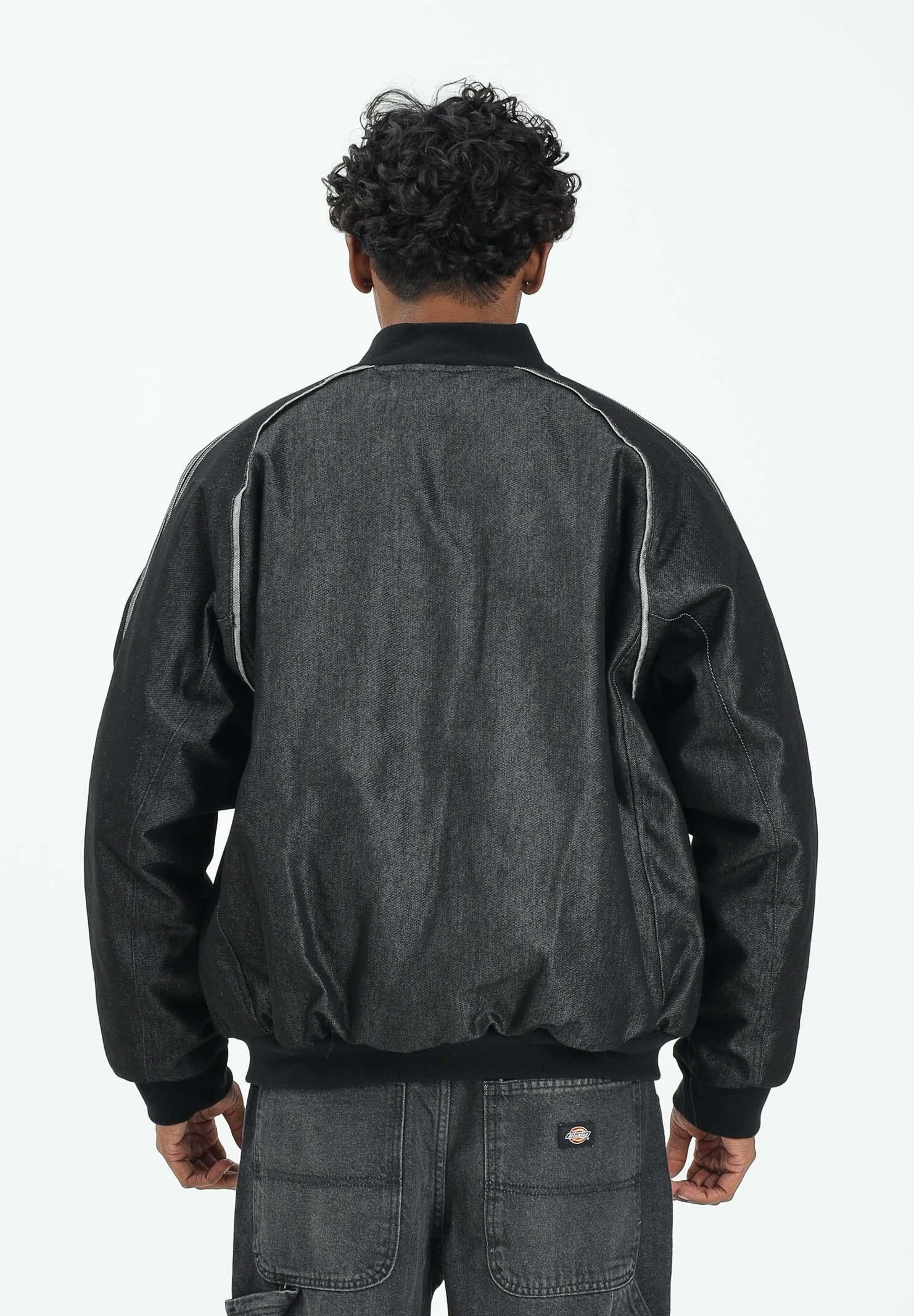 ADIDAS ORIGINALS Giubbotto di jeans in denim nero da uomo JY2796 ADIDAS ORIGINALS