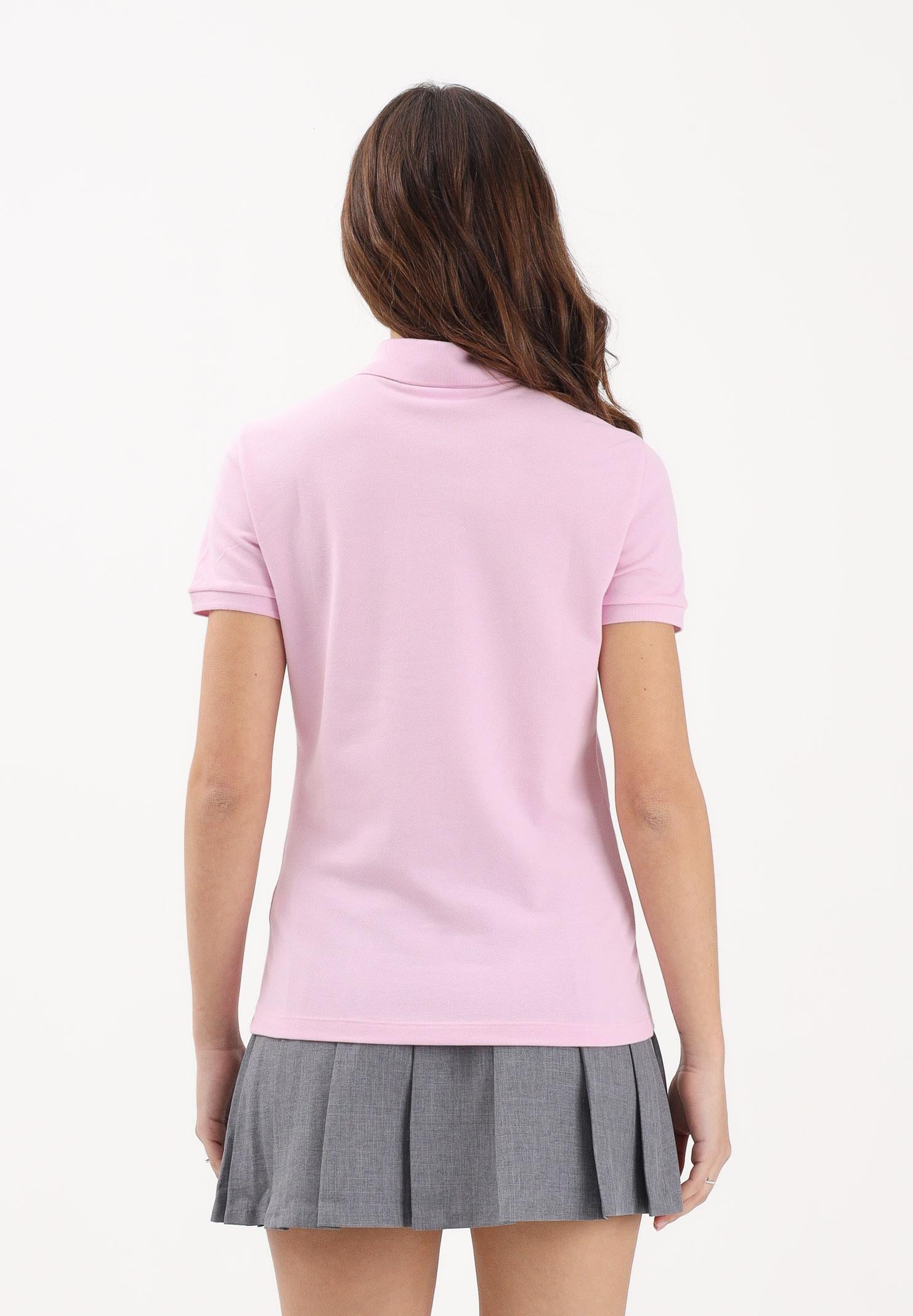 LACOSTE Polo a manica corta rosa da donna con logo PF5462 Z4H LACOSTE