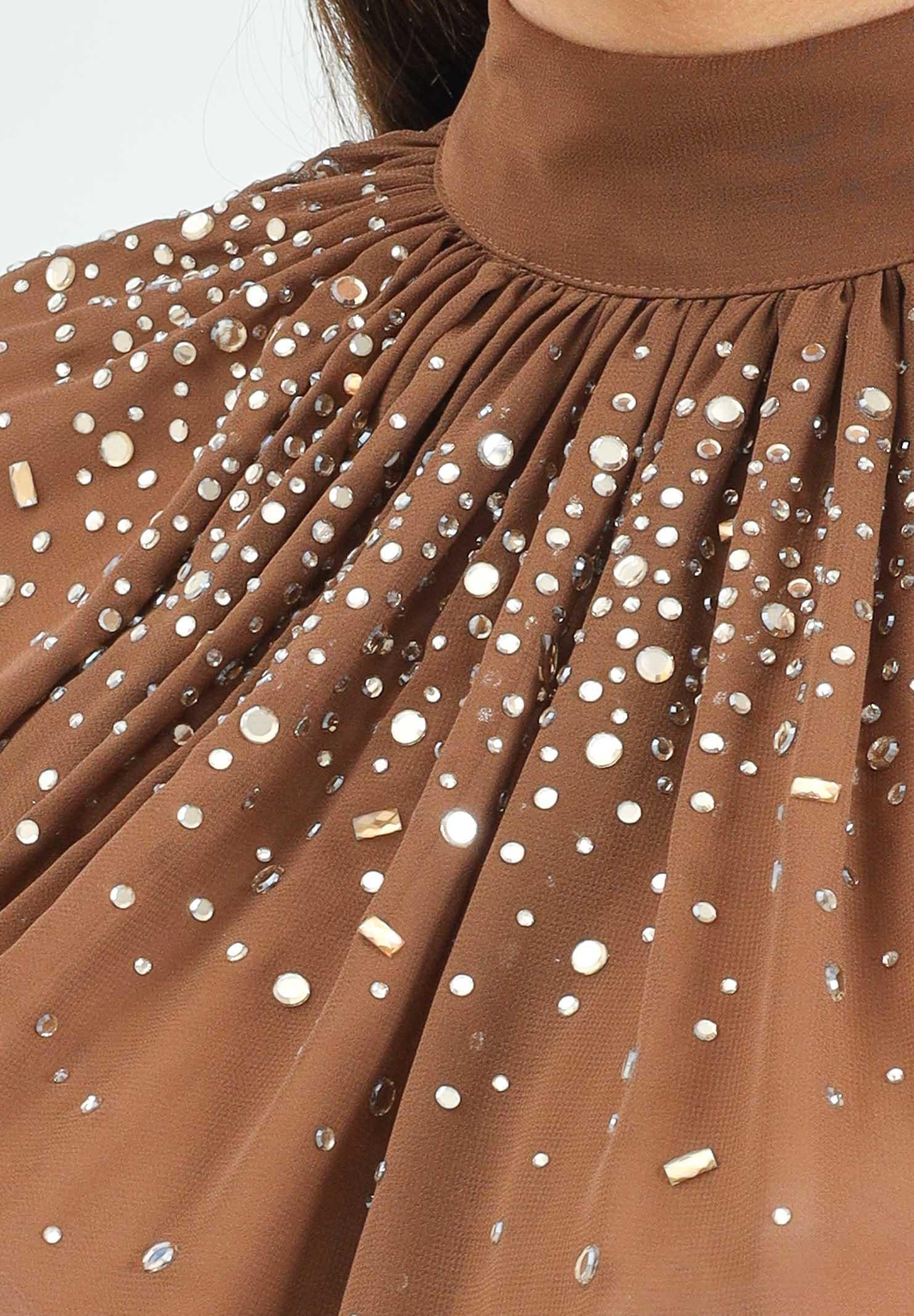 ALMA SANCHEZ Blusa Botes nocciola da donna AS2526030G 128 ALMA SANCHEZ