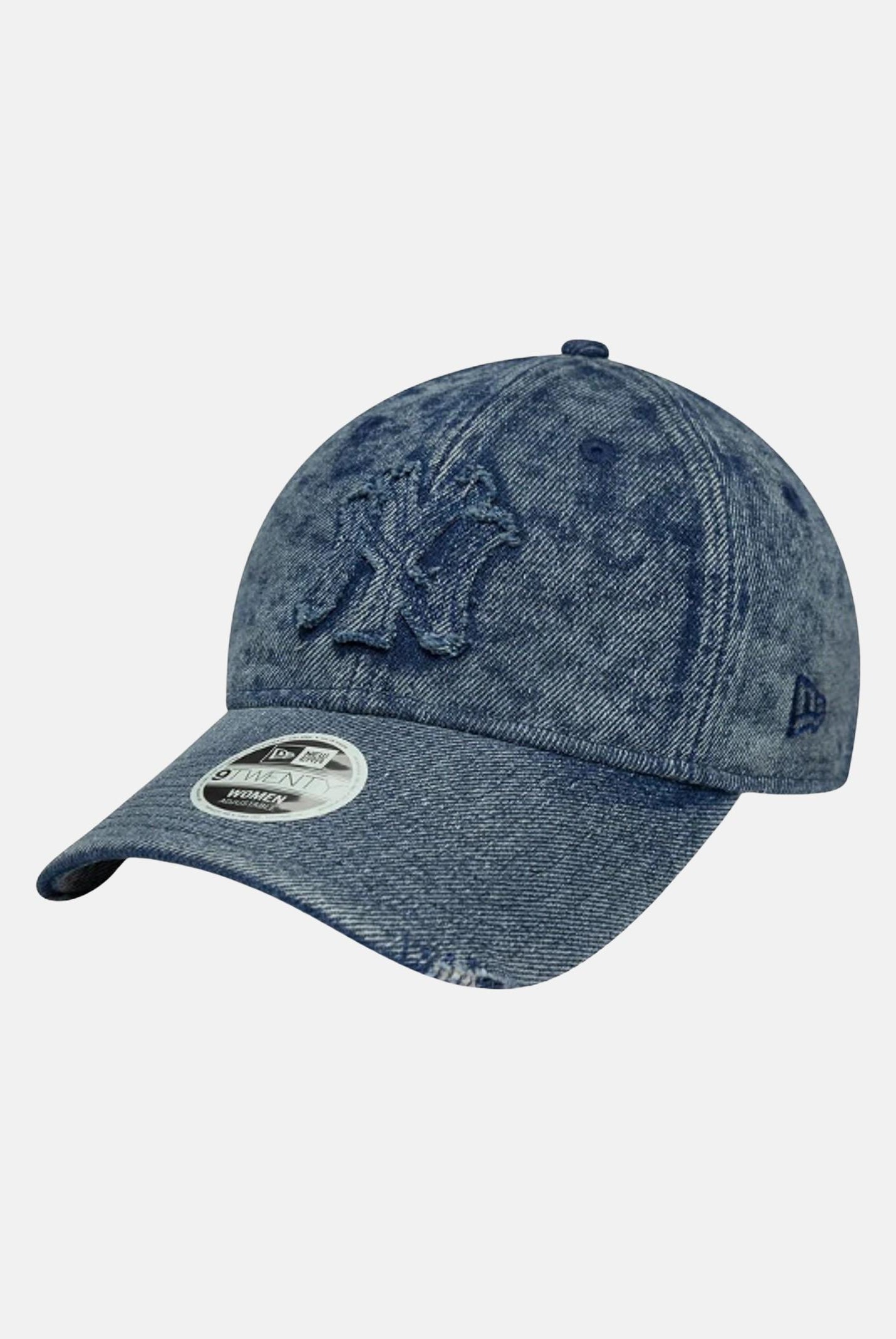 NEW ERA Cappello con visiera 9TWENTY New York Yankees MLB in denim scuro per uomo e donna 60691320 . NEW ERA