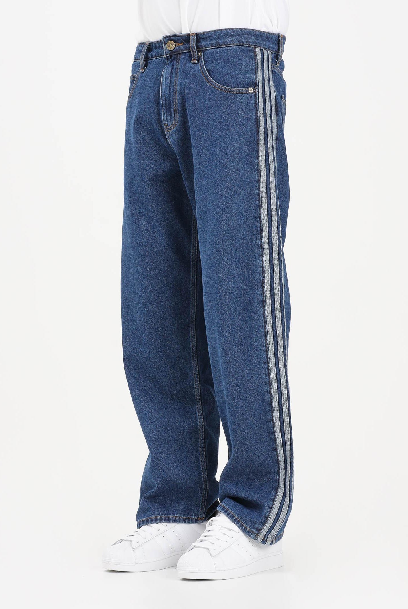 ADIDAS ORIGINALS Jeans Firebird Adicolor in denim medio da uomo KD1499 . ADIDAS ORIGINALS