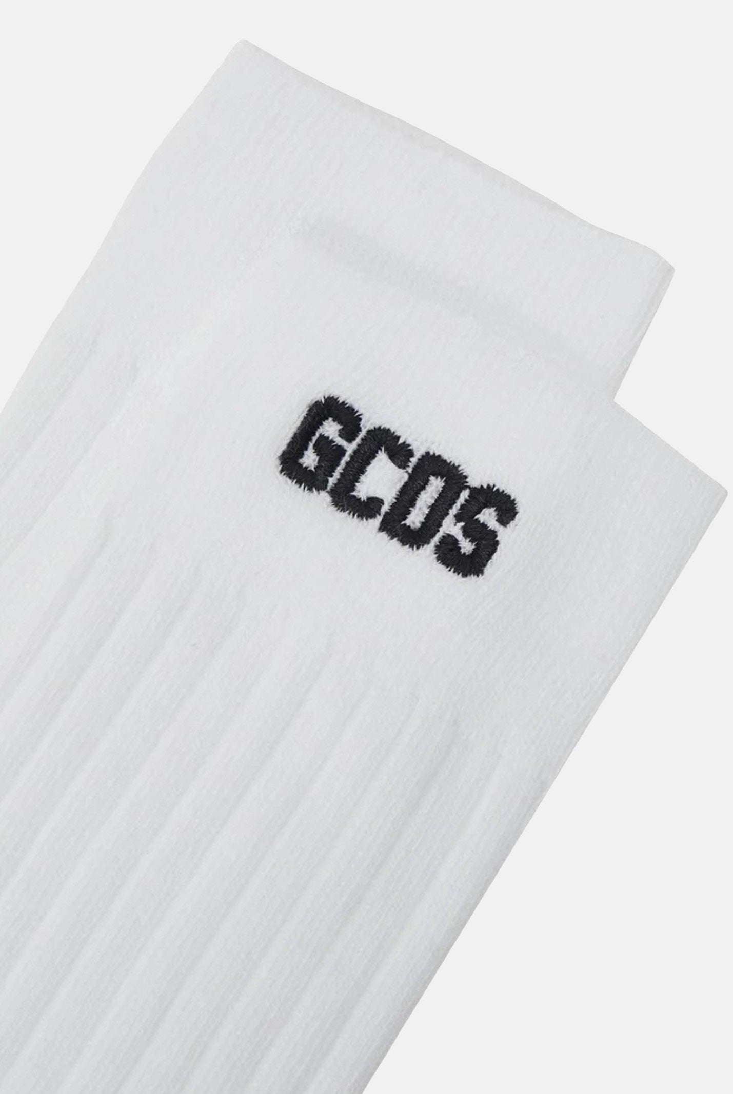 GCDS Calzini (3 paia) bianchi da uomo con ricamo logo A2EU3801UW2 10 GCDS