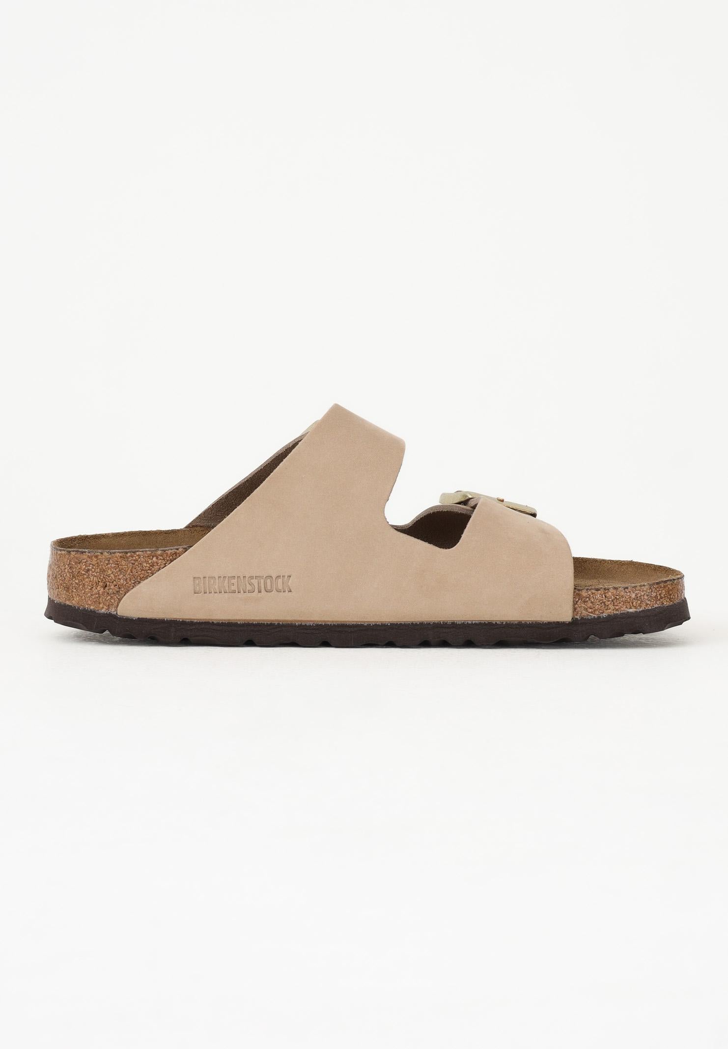 BIRKENSTOCK Ciabatte Arizona plantare morbido beige per uomo e donna 1019016 . BIRKENSTOCK