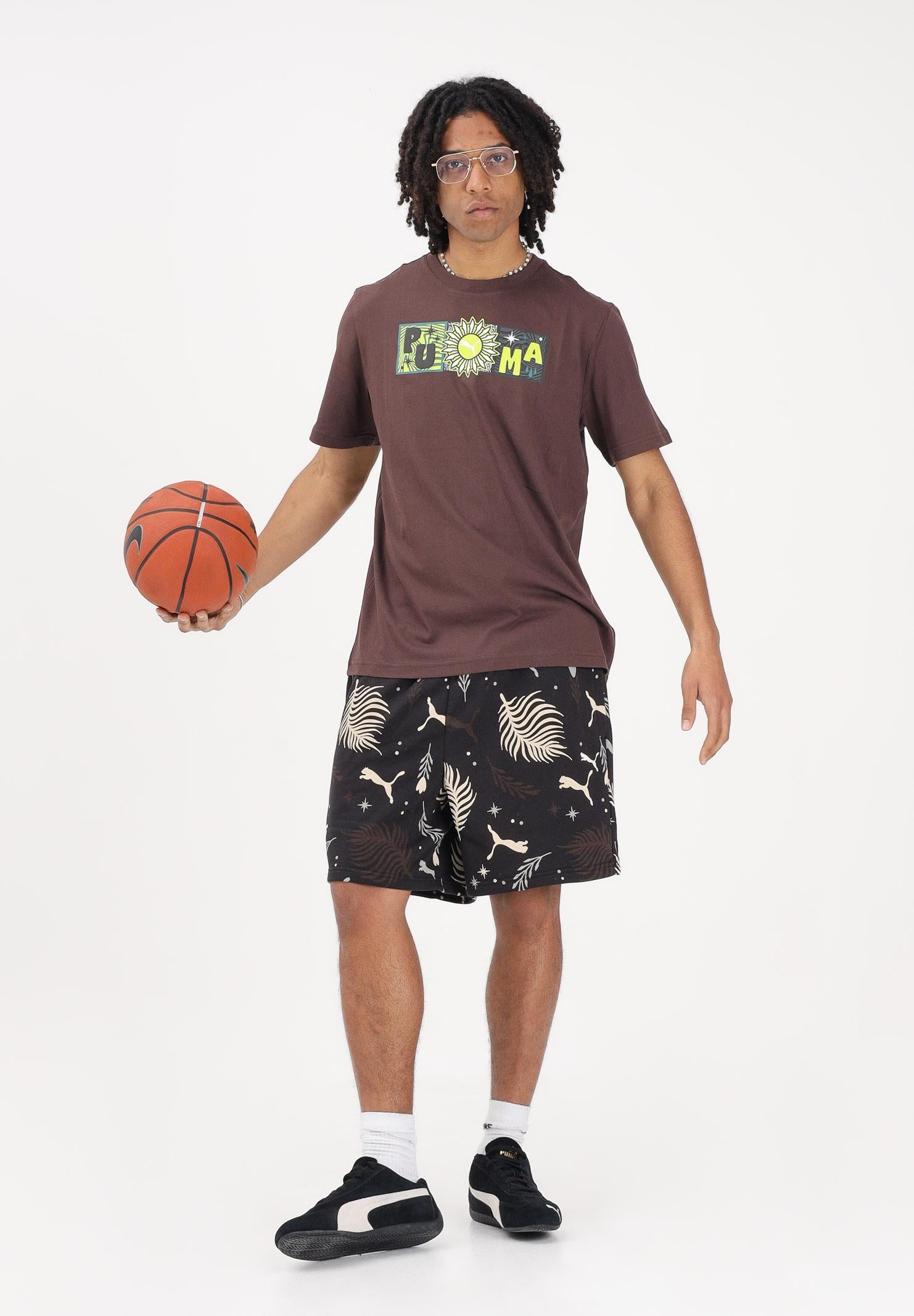 PUMA Shorts sportivo Sunset Drive nero da uomo 634397 01 PUMA