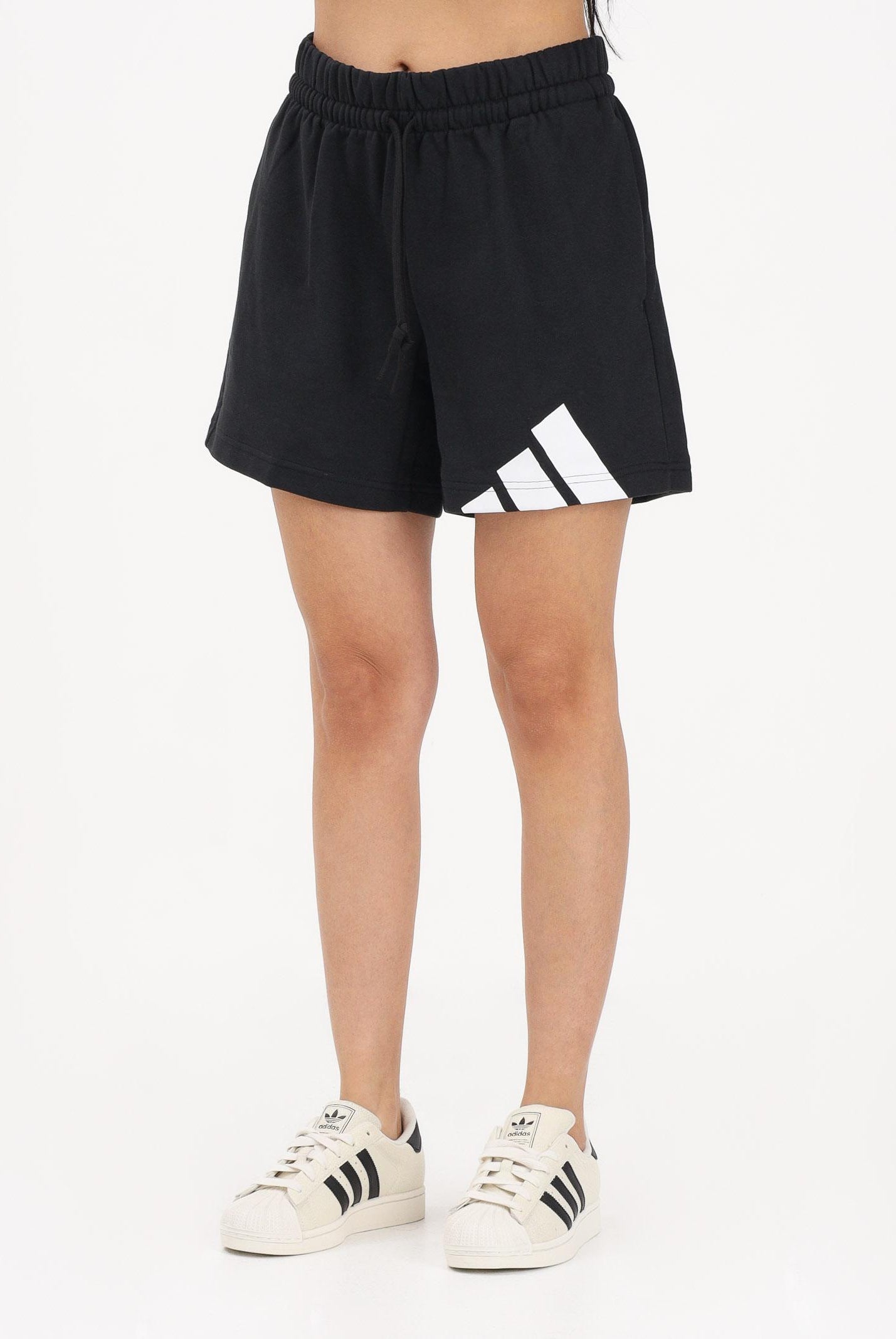 ADIDAS PERFORMANCE Shorts Essentials Big Logo French Terry nero da donna JC6262 . ADIDAS PERFORMANCE