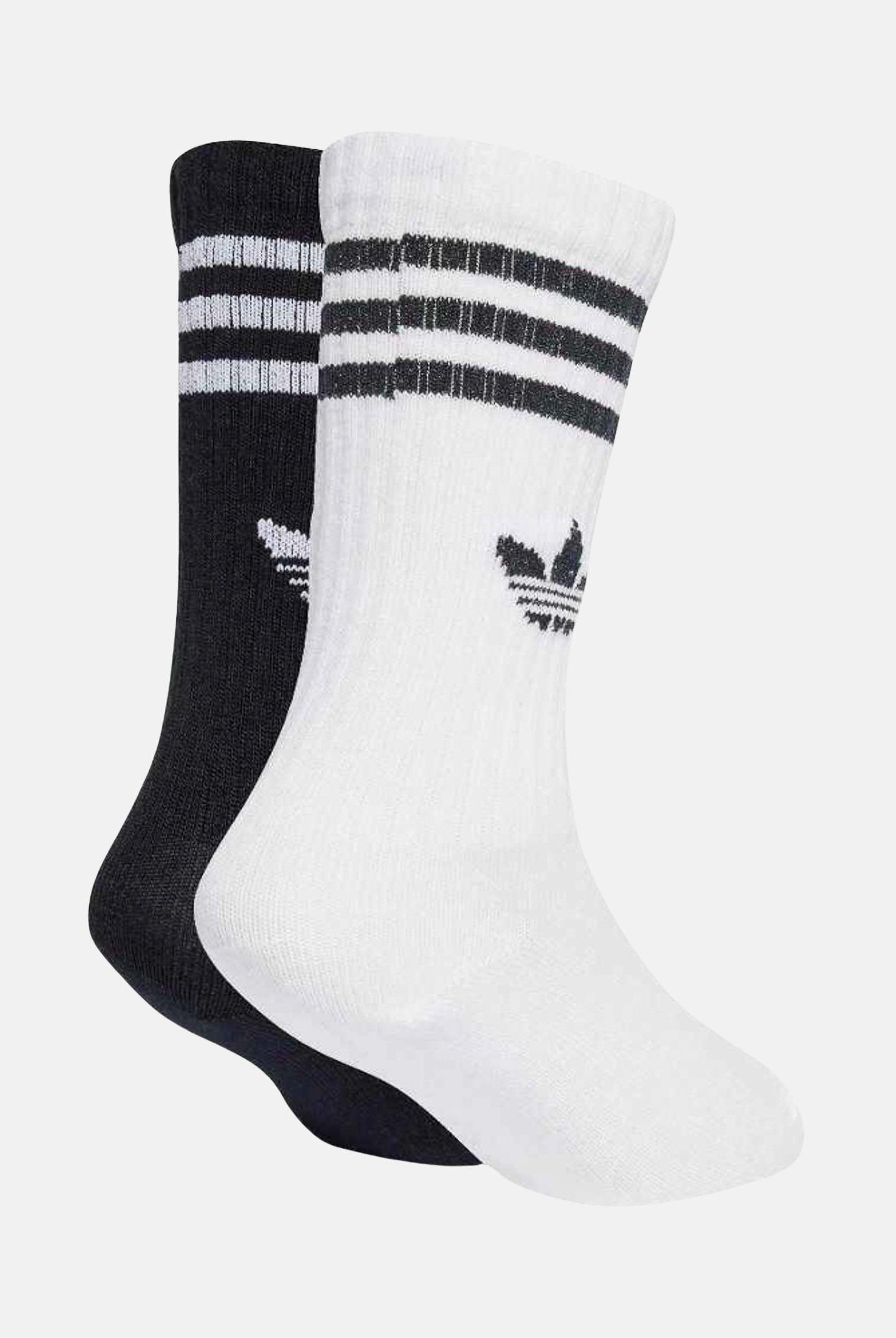 ADIDAS ORGINALS Calzini Crew (3 paia) bianchi e neri per uomo e donna JZ7496 . ADIDAS ORIGINALS