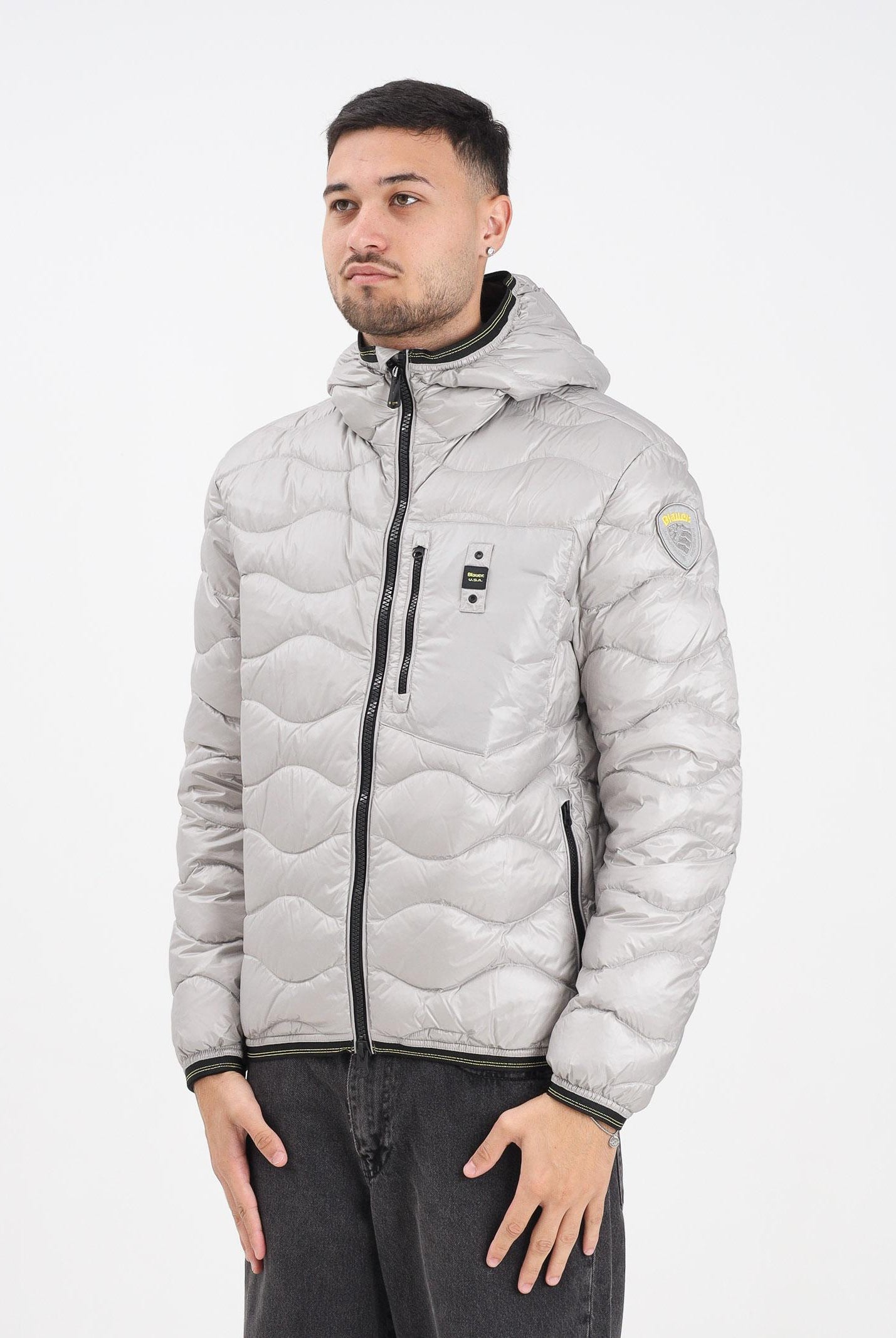 BLAUER Piumino WAVE grigio da uomo 25WBLUC03074-006355 915 BLAUER