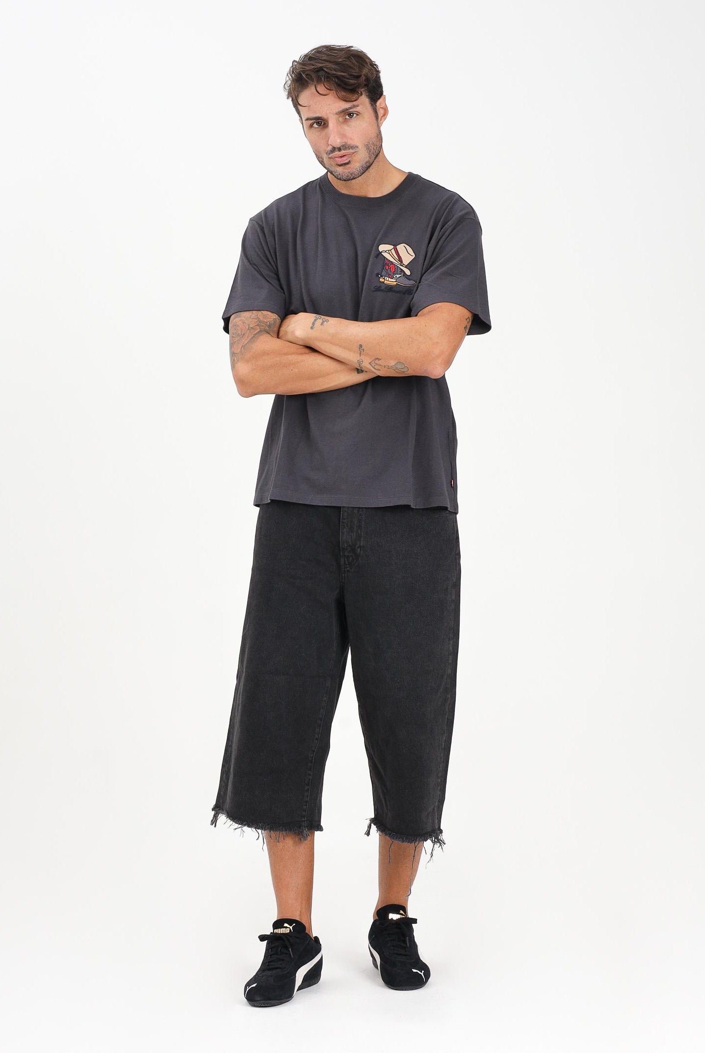 LEVI'S® Bermuda Capri 478™ Baggy nero da uomo 004A8-0003 . LEVI'S®