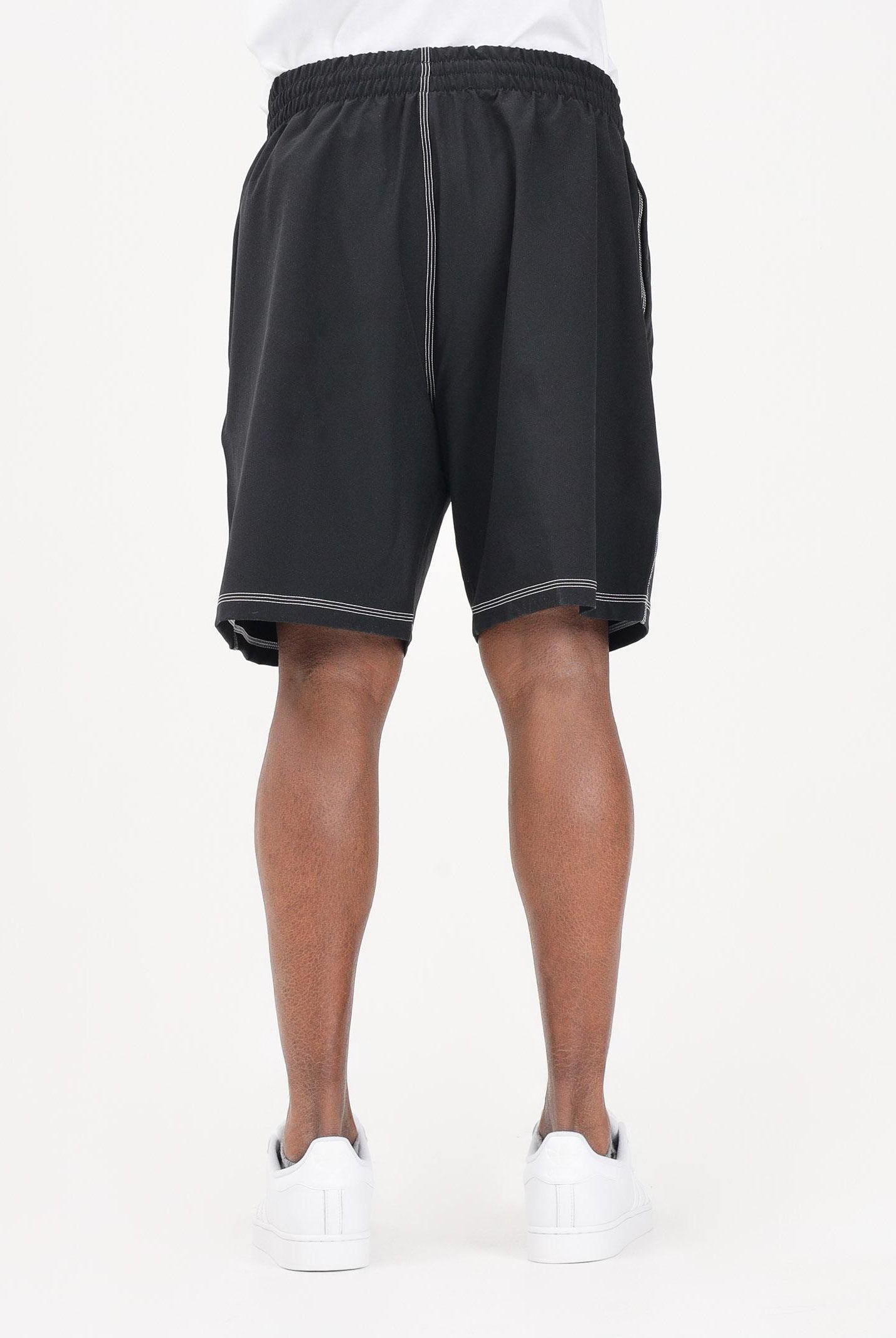 ADIDAS ORIGINALS Shorts sportivo ESSENTIALS nero da uomo KA8539 . ADIDAS ORIGINALS