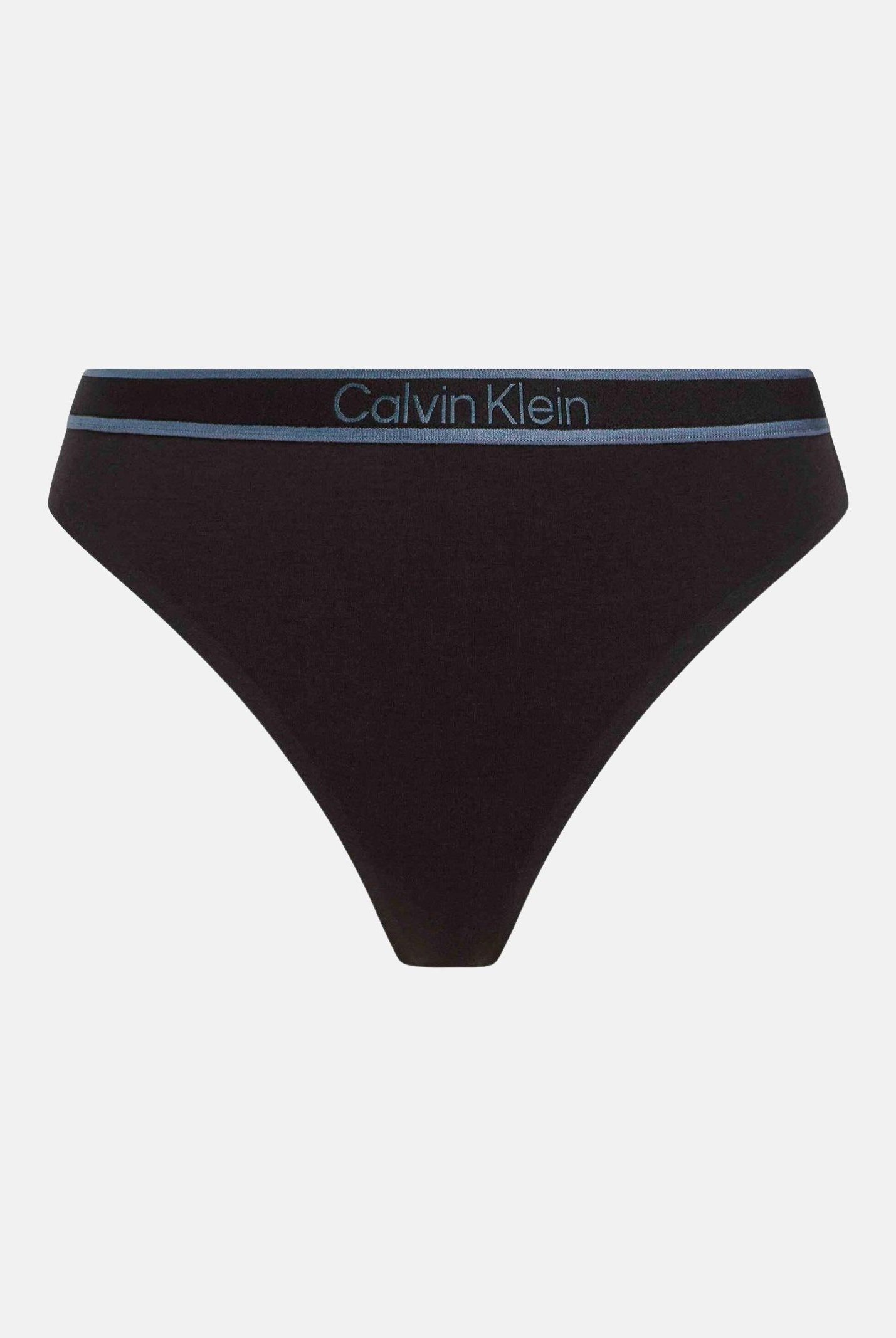 CALVIN KLEIN Perizoma nero da donna con elastico logato 000QF7954E UB1 CALVIN KLEIN