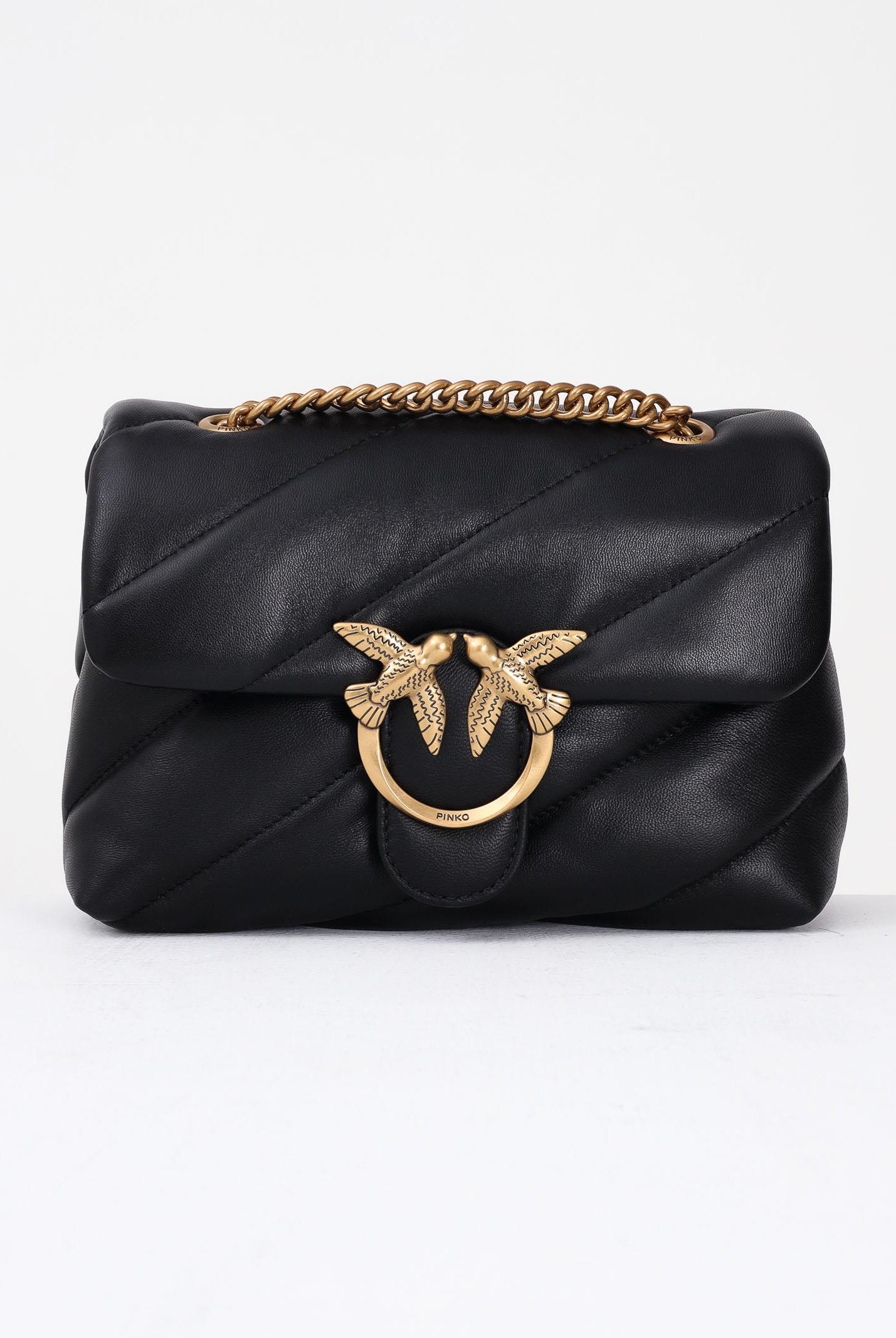 PINKO Borsa a tracolla Mini Love Bag Puff nera da donna 100039A0F2 Z99Q PINKO