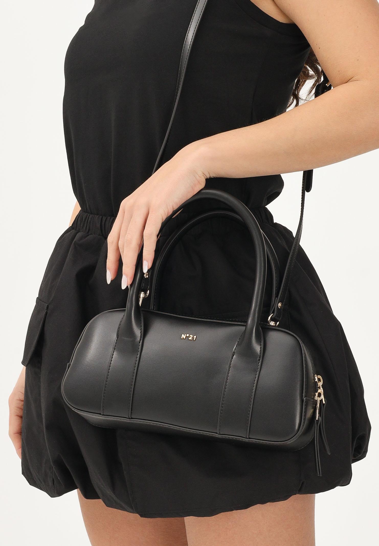N21 Borsa a spalla nera da donna con forma strutturata N210D1N0246 0N900 N21
