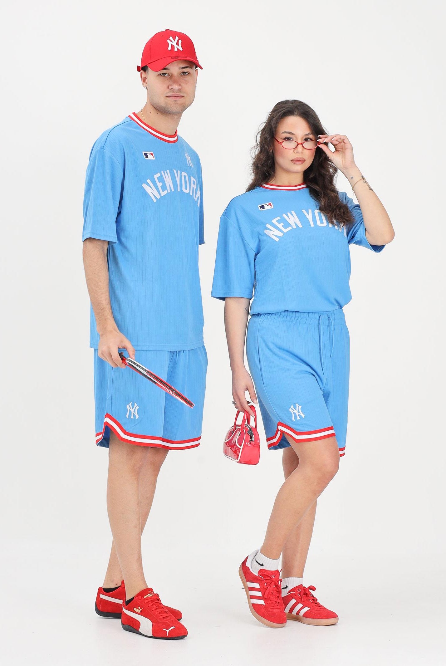 NEW ERA Shorts sportivo MLB Arch New York Yankees azzurro per uomo e donna 60856134 . NEW ERA