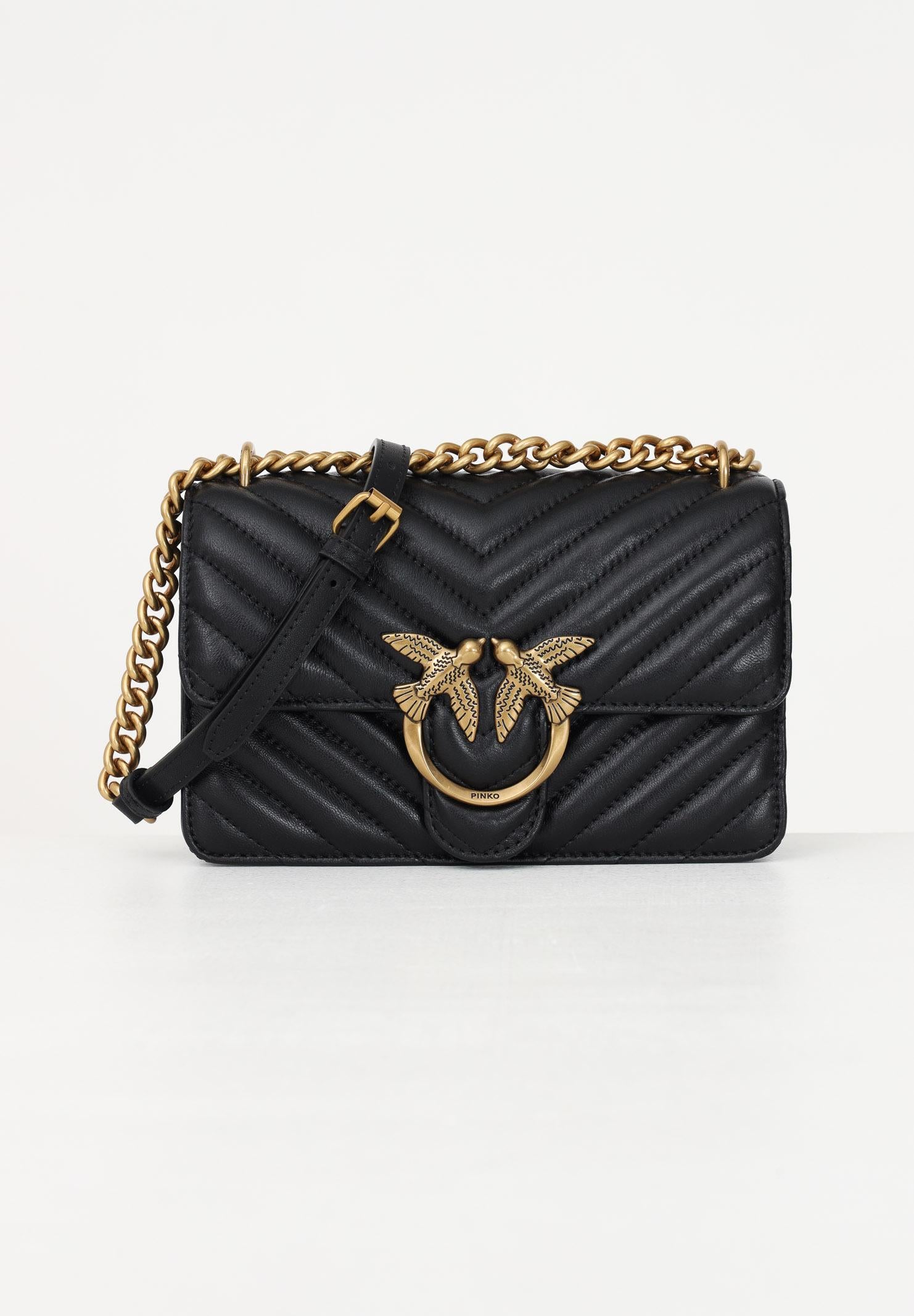 PINKO Borsa a tracolla Mini Love Bag One nera da donna 100074A0GK Z99Q PINKO