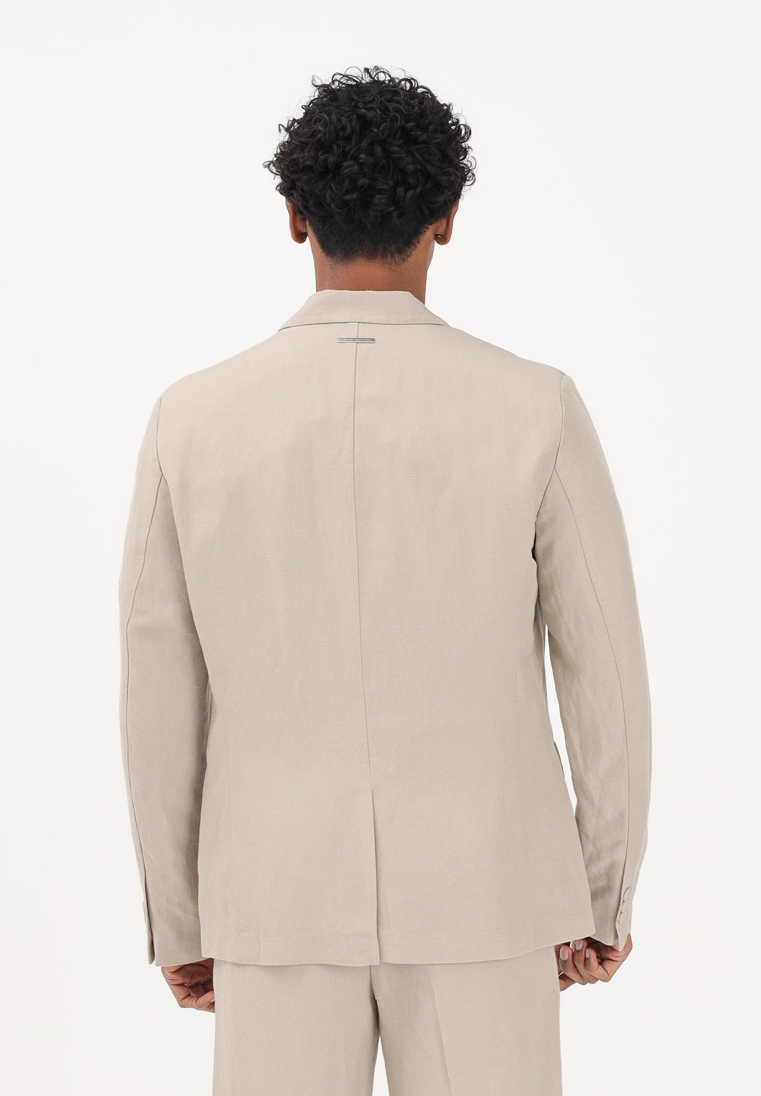ARMANI EXCHANGE Giacca in lino beige da uomo 8NZG15ZNFNZ 1724 ARMANI EXCHANGE