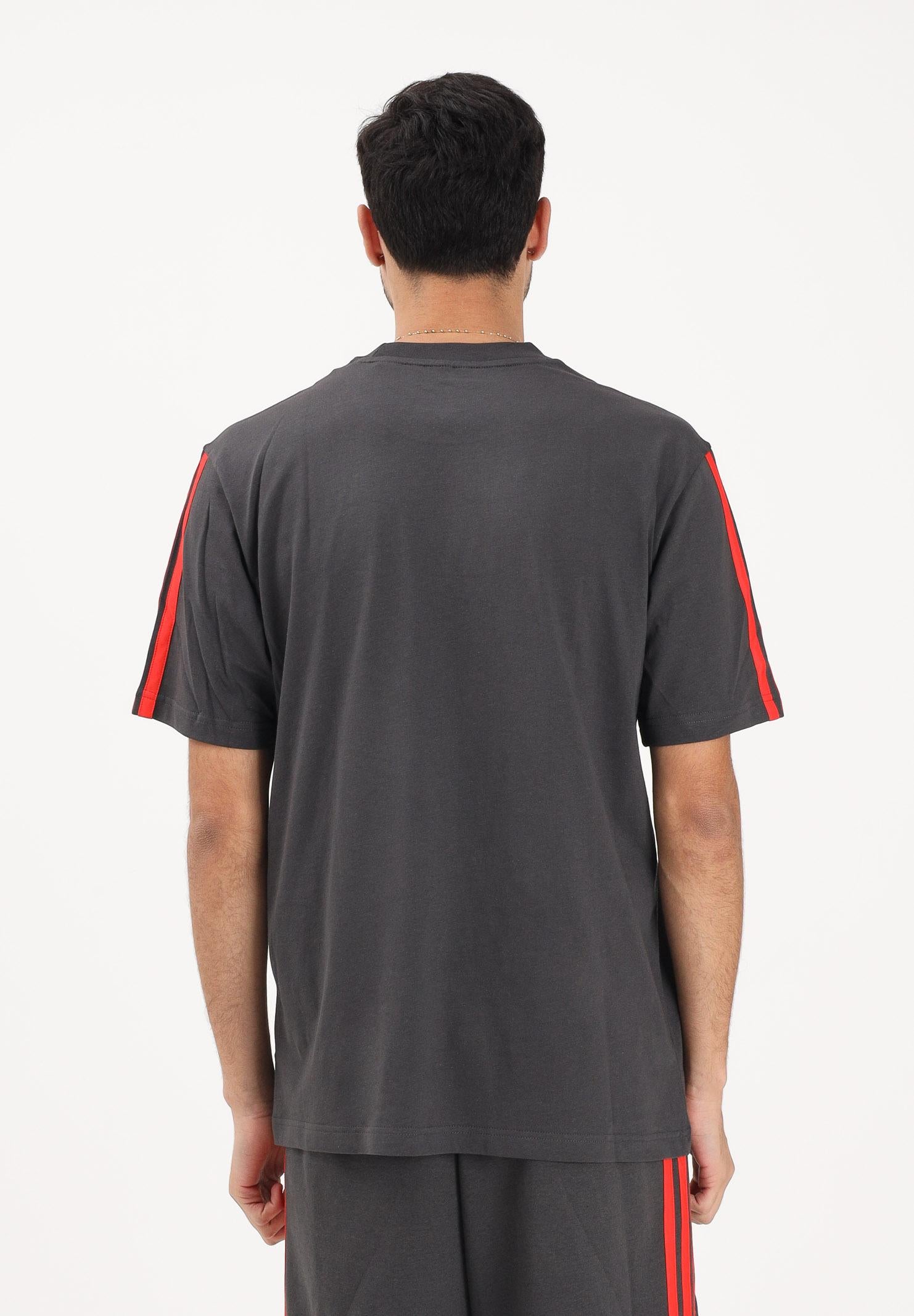 ADIDAS PERFORMANCE T-shirt a manica corta Audi Revolut F1® Team DNA grigia e rossa da uomo KE6096 . ADIDAS PERFORMANCE
