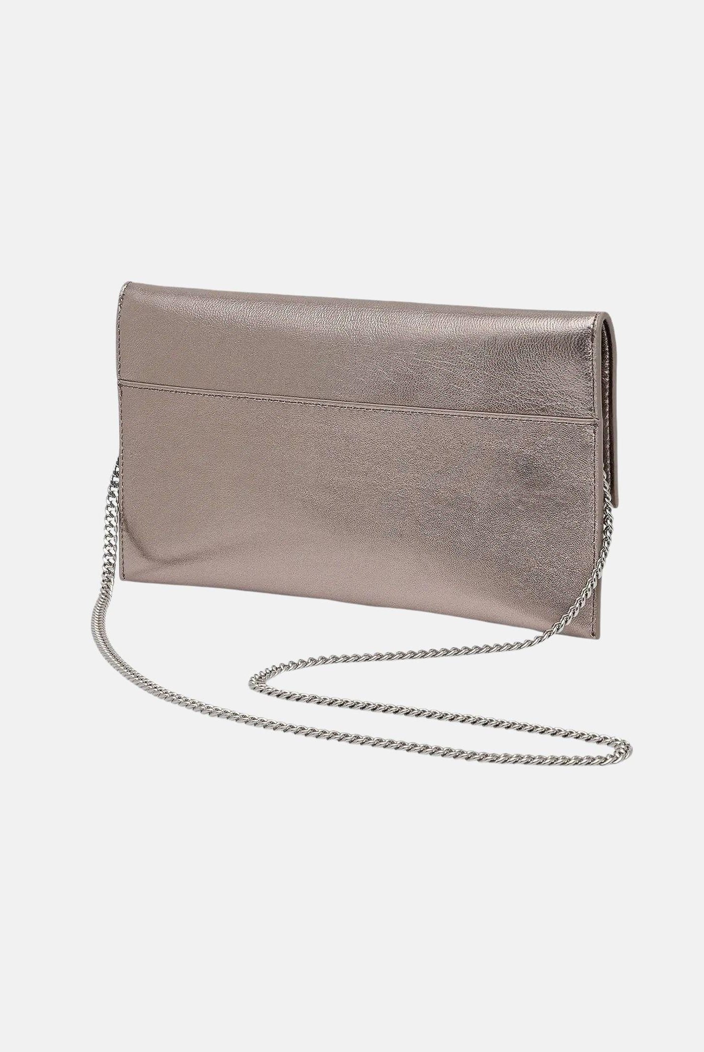 PATRIZIA PEPE Pochette Fly grigio metallizzato da donna CB5460L041 S765 PATRIZIA PEPE