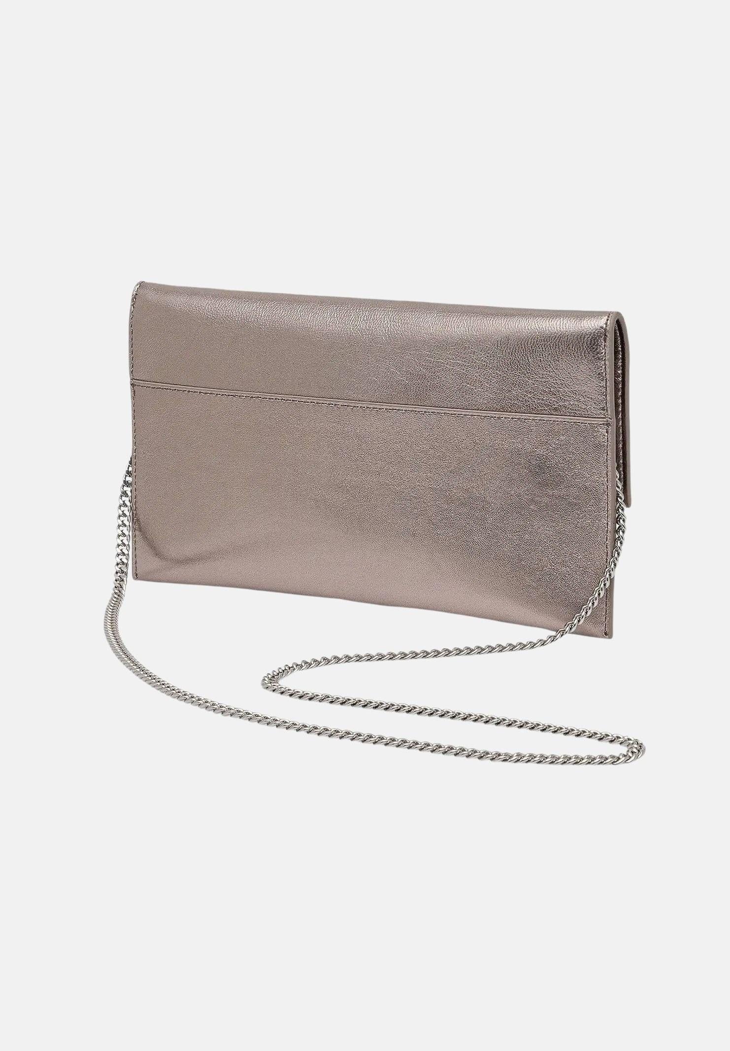 PATRIZIA PEPE Pochette Fly grigio metallizzato da donna CB5460L041 S765 PATRIZIA PEPE