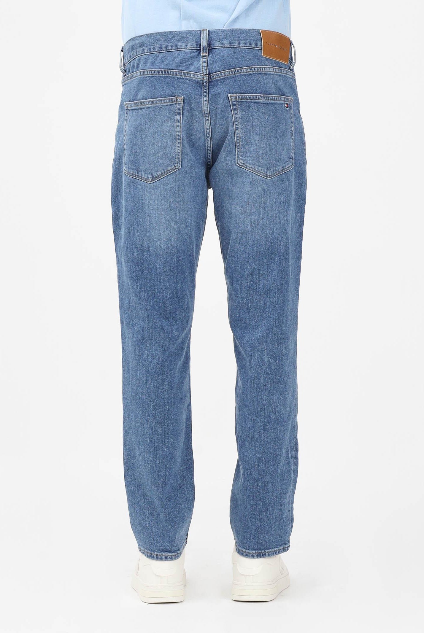TOMMY HILFIGER Jeans Denton in denim di cotone stretch da uomo MW0MW41886 1A8 TOMMY HILFIGER