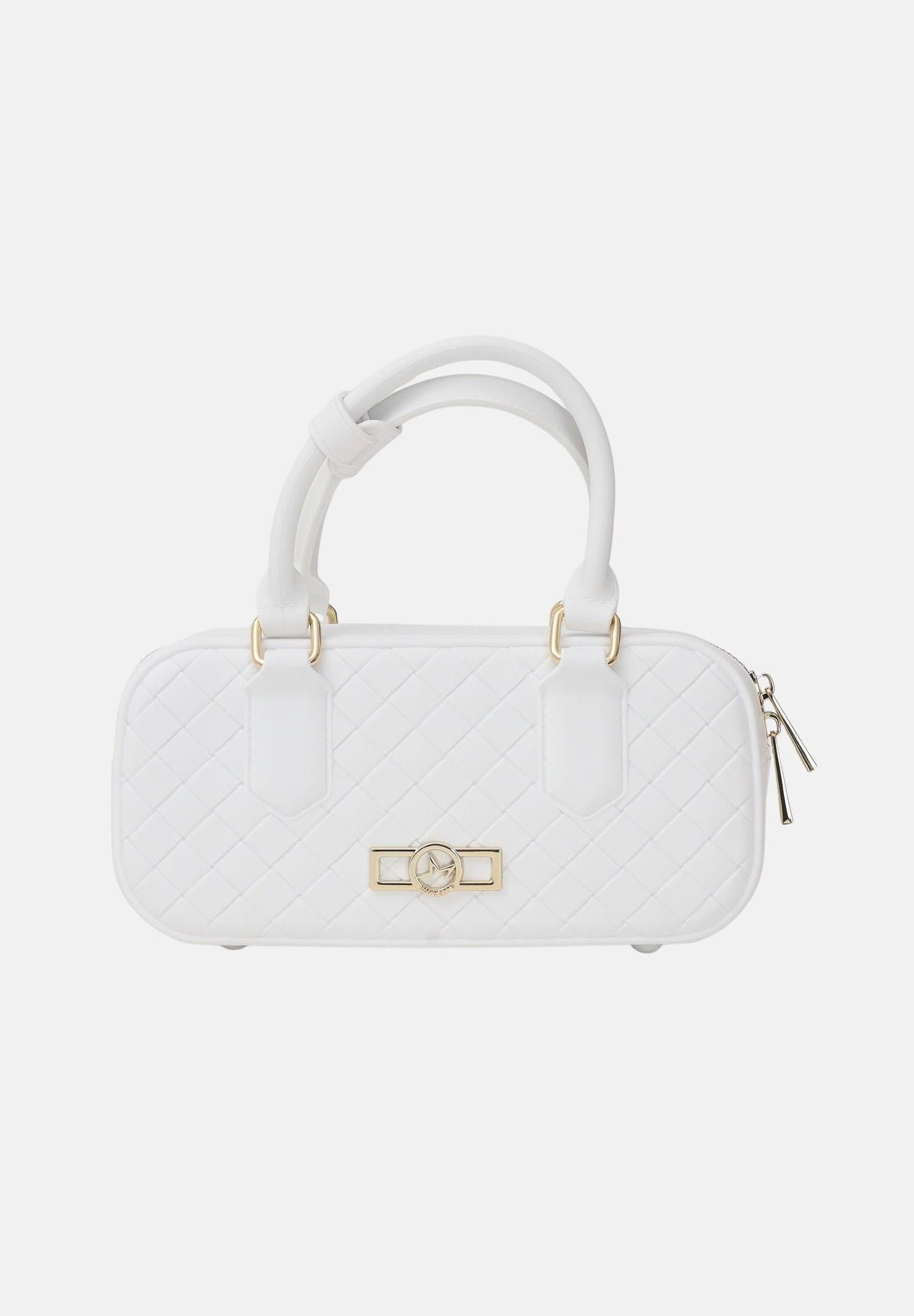 MARC ELLIS Borsa a mano Flat Glitty bianca da donna FLAT-GLITTY MILIGO MARC ELLIS