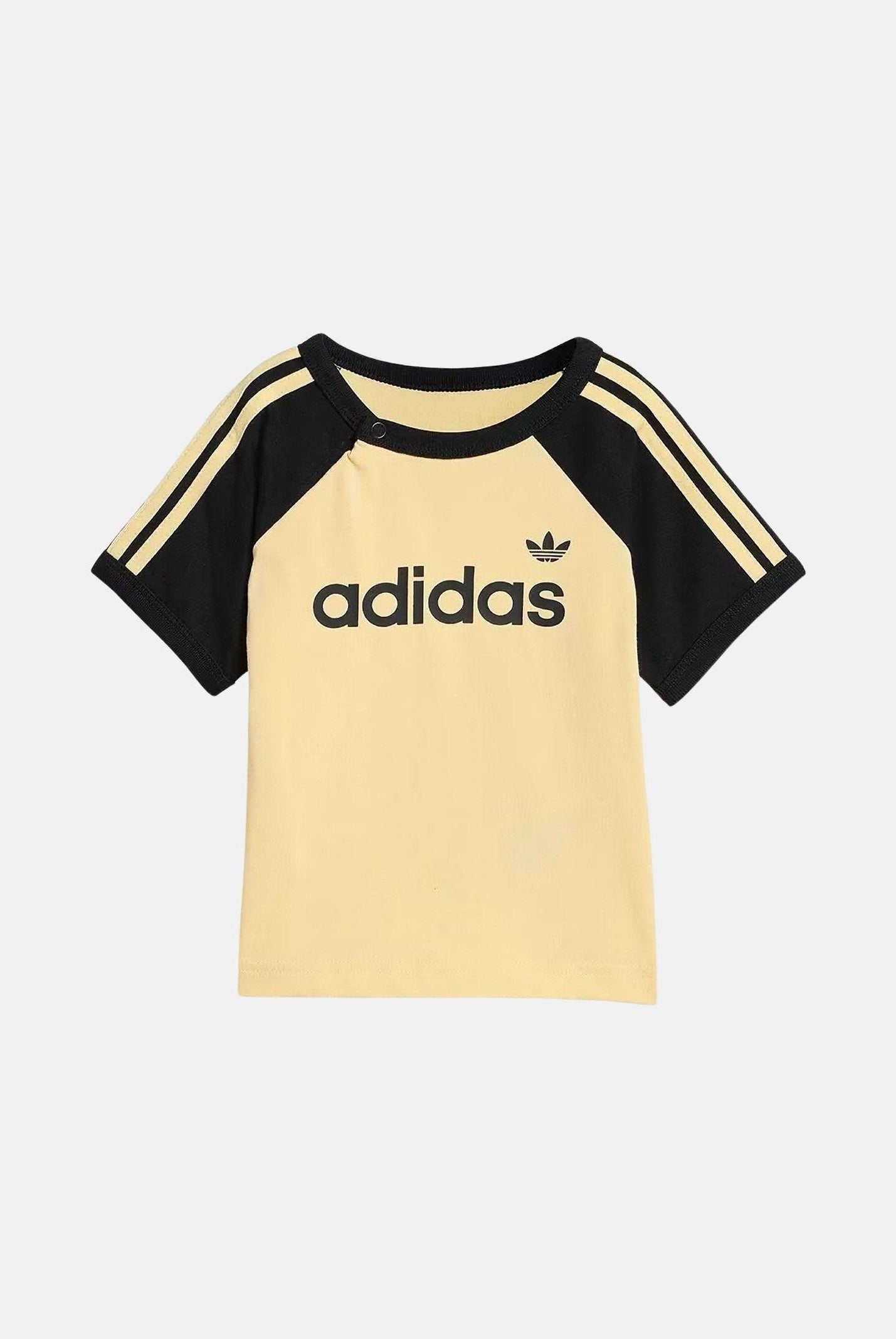 ADIDAS ORIGINALS Completino Sprinter giallo e nero da neonato KD1056 . ADIDAS ORIGINALS