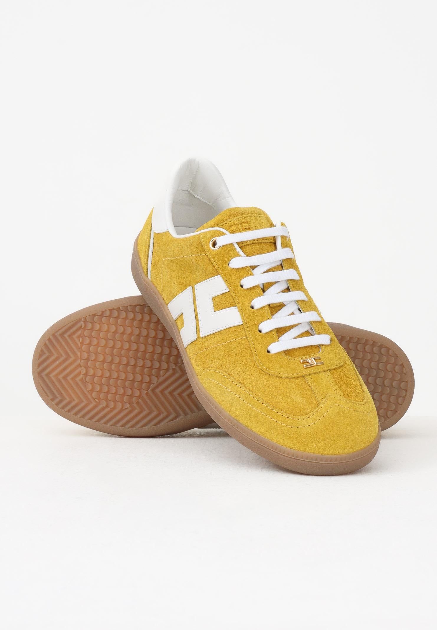 ELISABETTA FRANCHI Sneakers gialle e avorio da donna con logo SA61G61E2 FA5 ELISABETTA FRANCHI