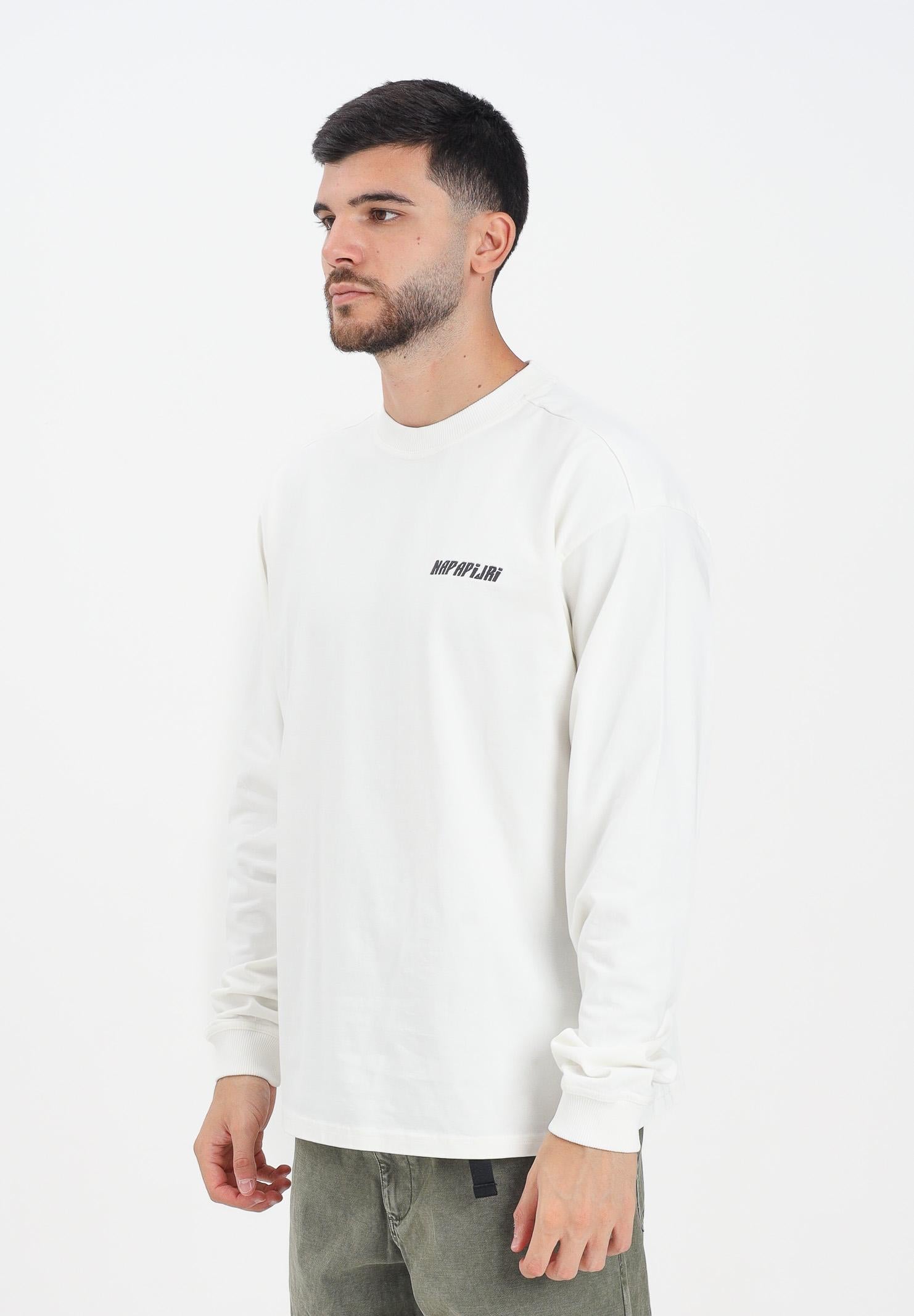 NAPAPIJRI T-shirt a manica lunga Coldirai panna da uomo NP0A88YC2061 . NAPAPIJRI