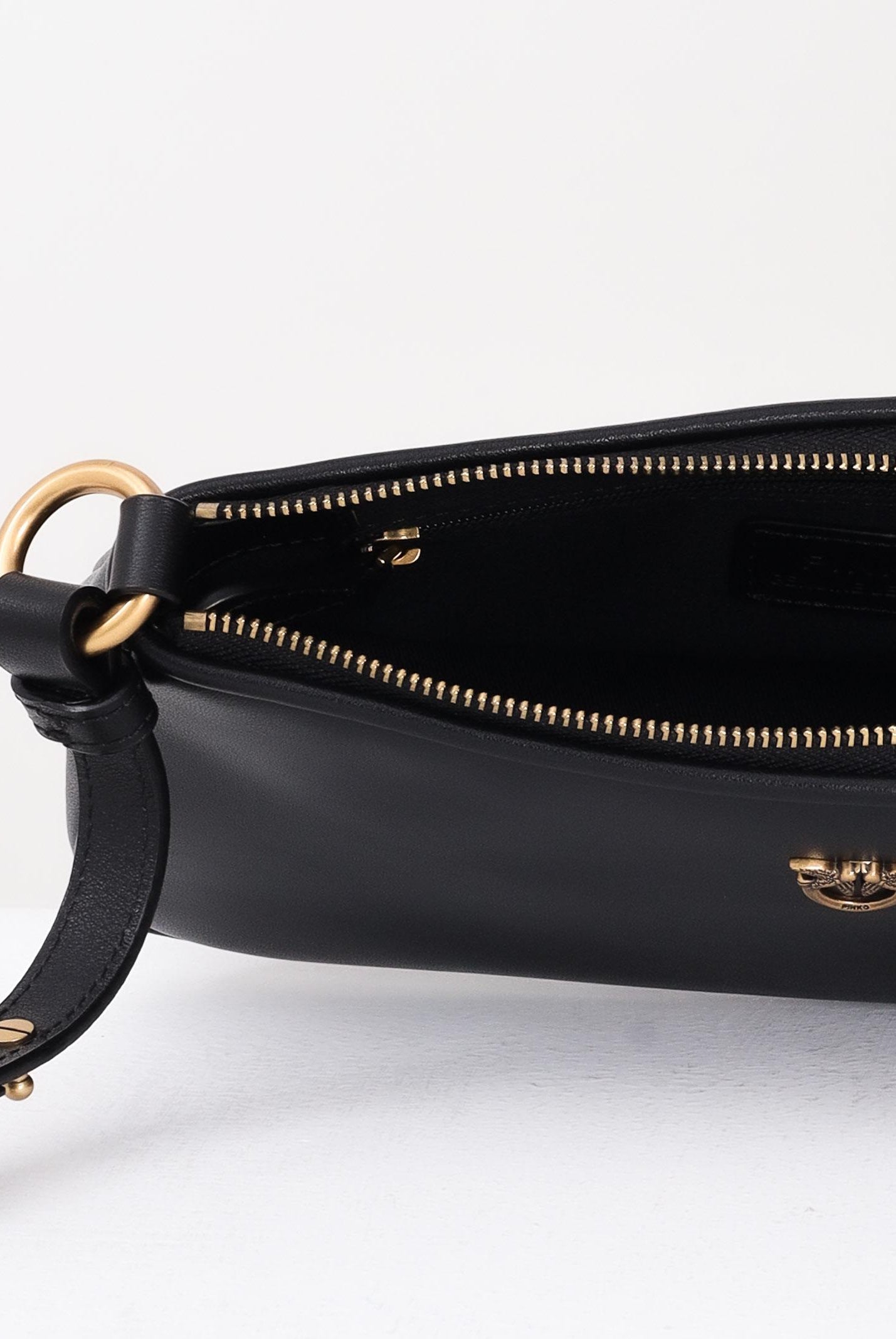 PINKO Borsa a spalla MINI HALF MOON BAGUETTE nera da donna 105069A0QO Z99Q PINKO
