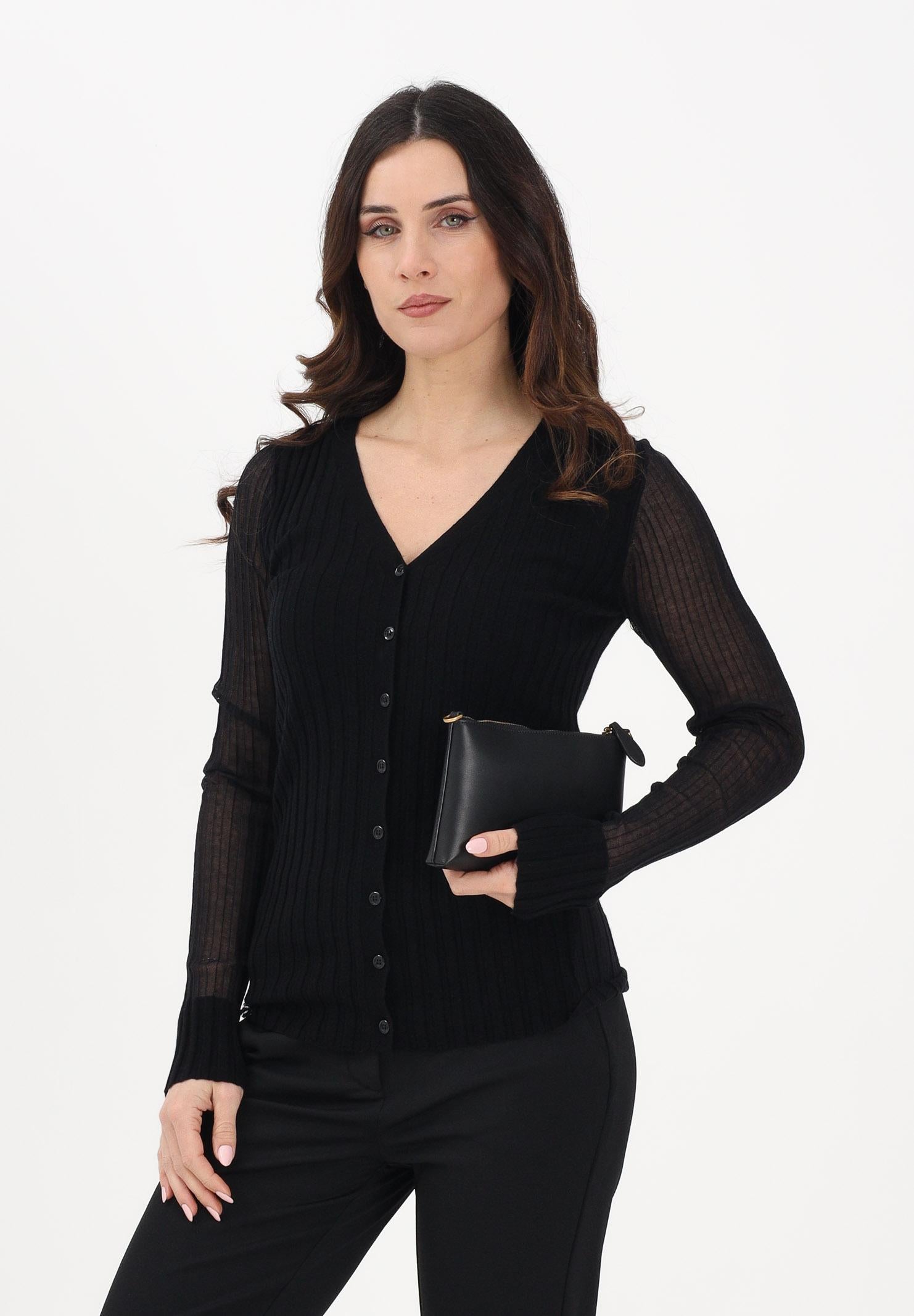 PINKO Cardigan CALDO nero da donna 106321A34B Z99 PINKO