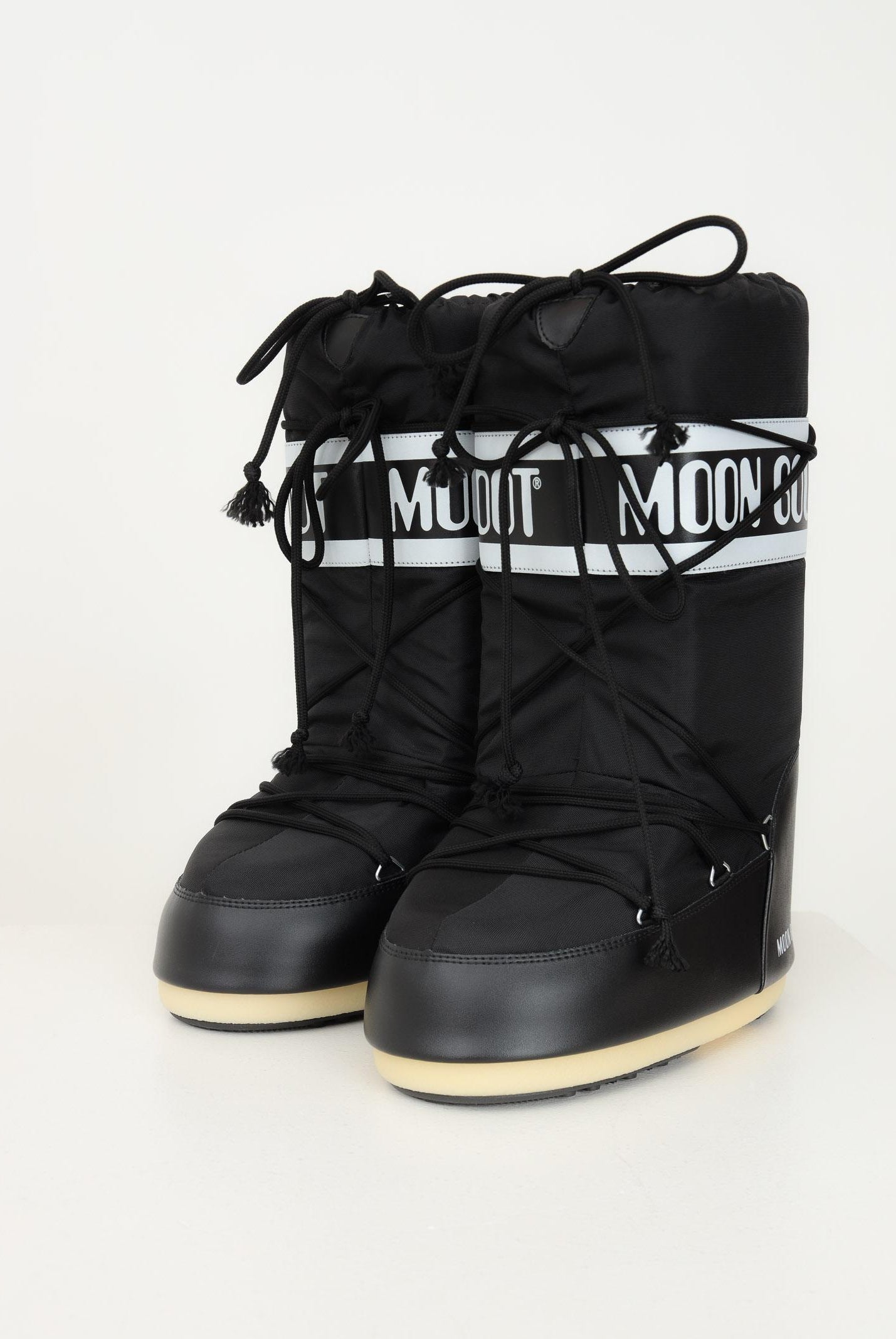 MOON BOOT Stivali da neve ICON nero per uomo e donna 80D1400440 N001 MOON BOOT