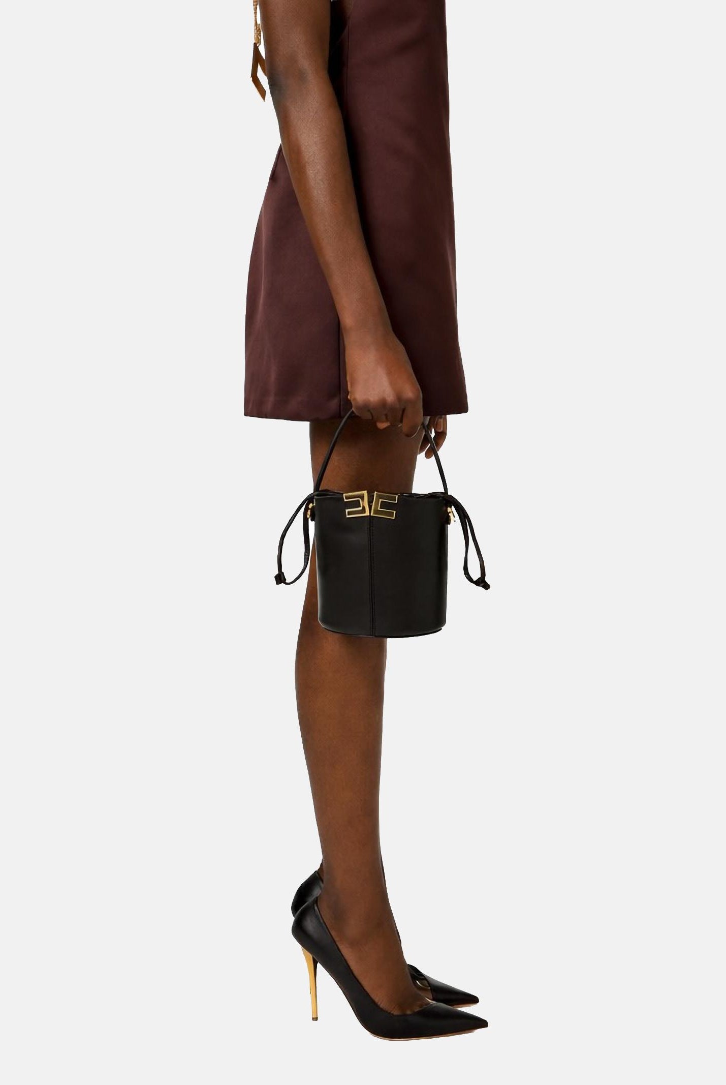 ELISABETTA FRANCHI Borsa a secchiello nera da donna BS92A61E2 110 ELISABETTA FRANCHI